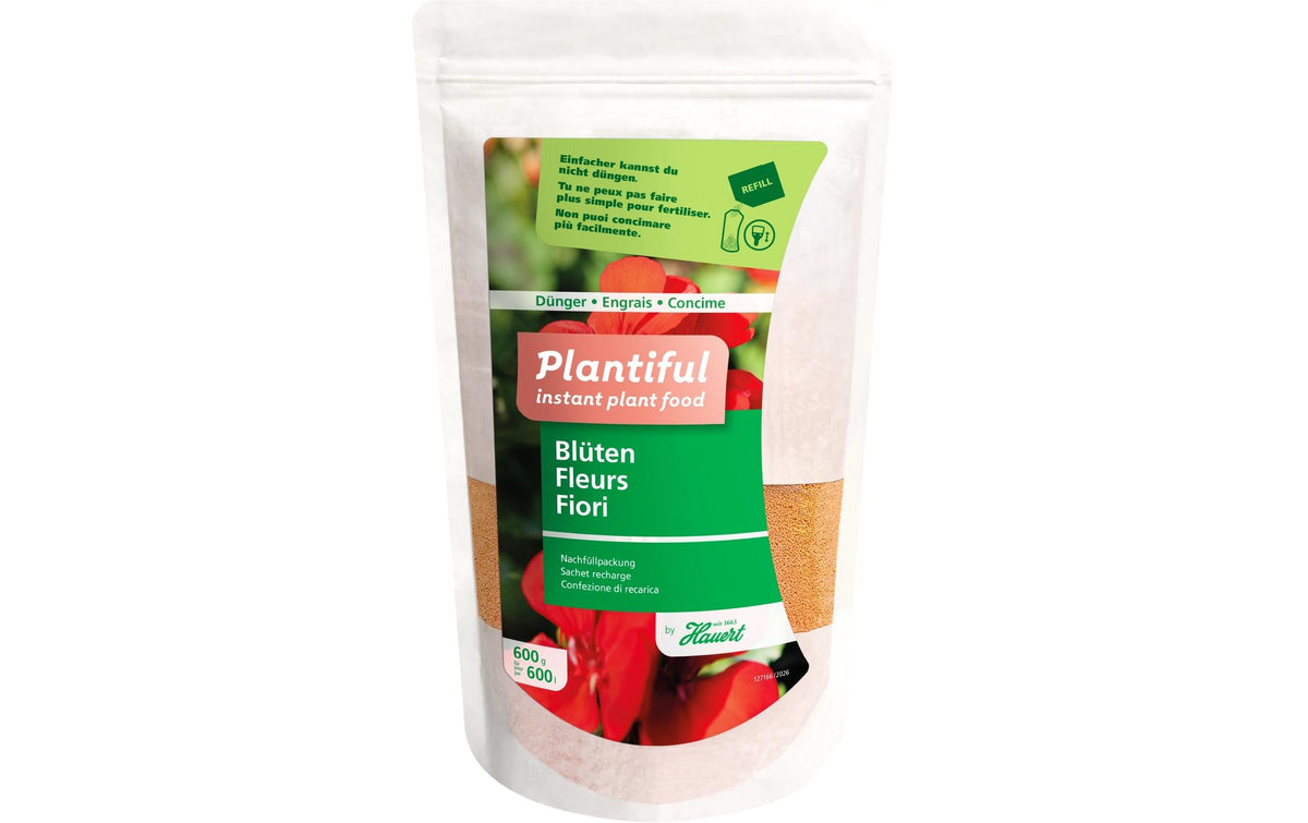 Hauert Dünger, Plantiful Blüten Refill, 600 g, Granulat – für Blumen