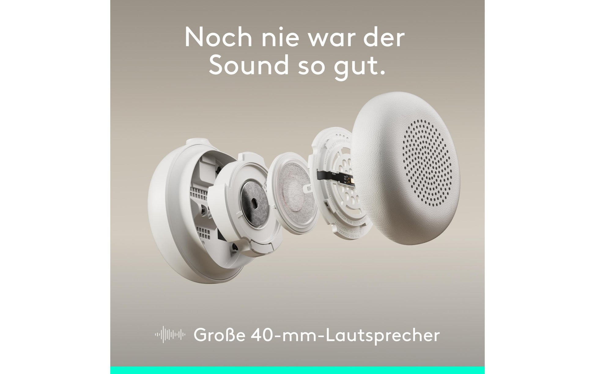 Logitech Zone Wired 2 Office-Headset – On-Ear, Stereo, Kabel, USB-A & USB-C, ANC, Weiss