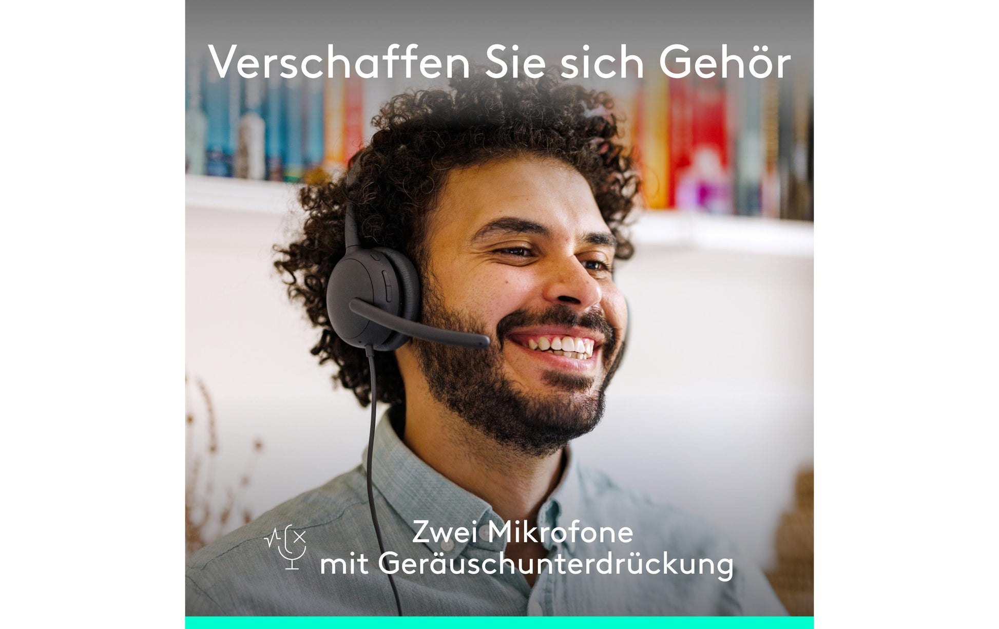 Logitech Zone Wired 2 Office-Headset – On-Ear, Stereo, Kabel (USB-A/USB-C), ANC, Graphit