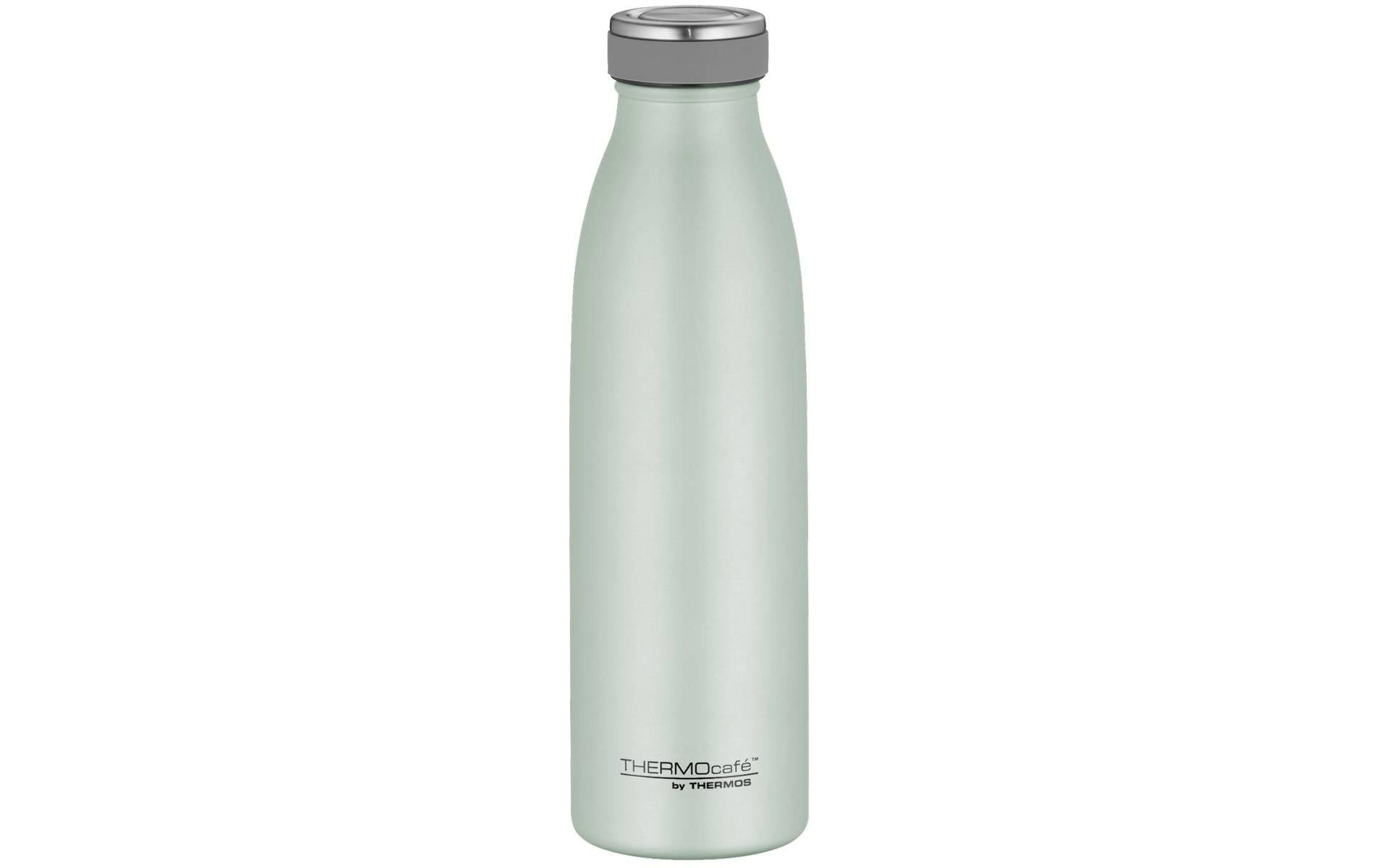 Thermos TC Isolierflasche 500 ml – Doppelwandig 10 h Heiss / 24 h Kalt, Edelstahl, Schraubdeckel, Grün