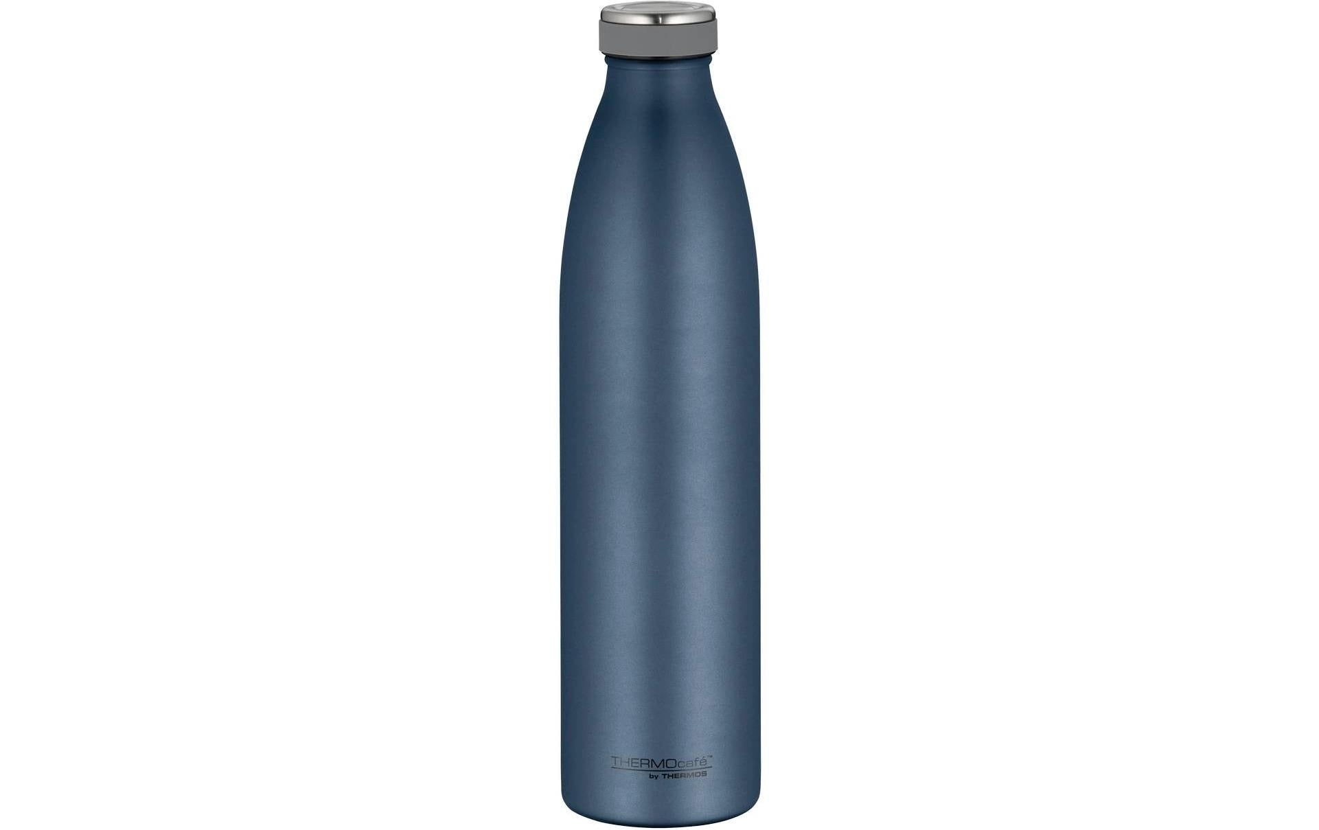 Thermos Isolierflasche 1 l – Doppelwandig 10 h heiss/24 h kalt, Edelstahl, Blau