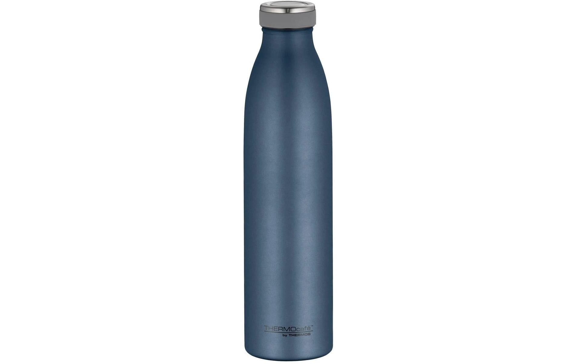 Thermos TC Isolierflasche 750 ml – Doppelwandig 10 h heiss/24 h kalt, Edelstahl, Schraubdeckel, Dunkelblau
