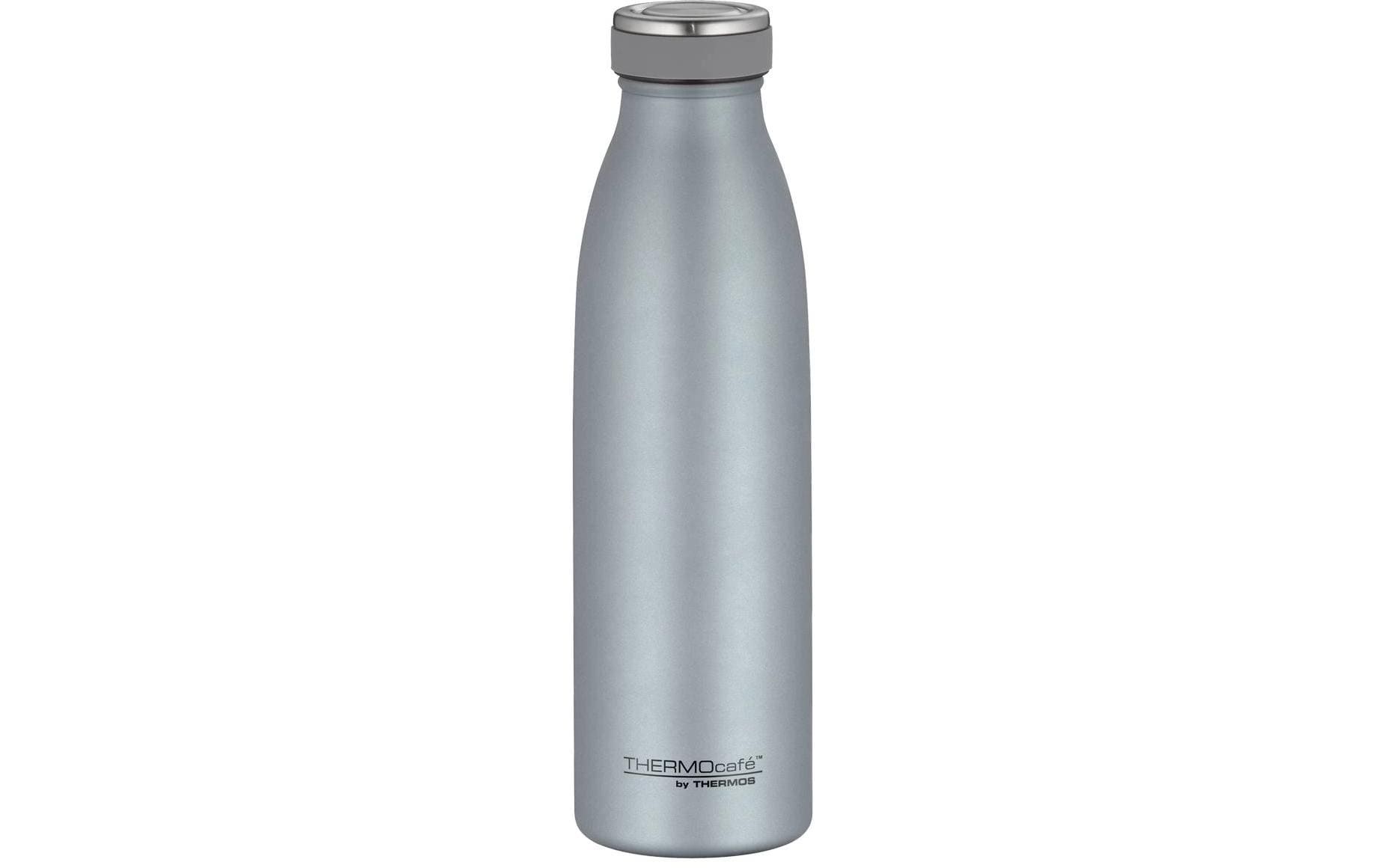 Thermos TC Isolierflasche 500 ml – Doppelwandig 10 h Heiss / 24 h Kalt, Edelstahl, Schraubdeckel, Hellblau