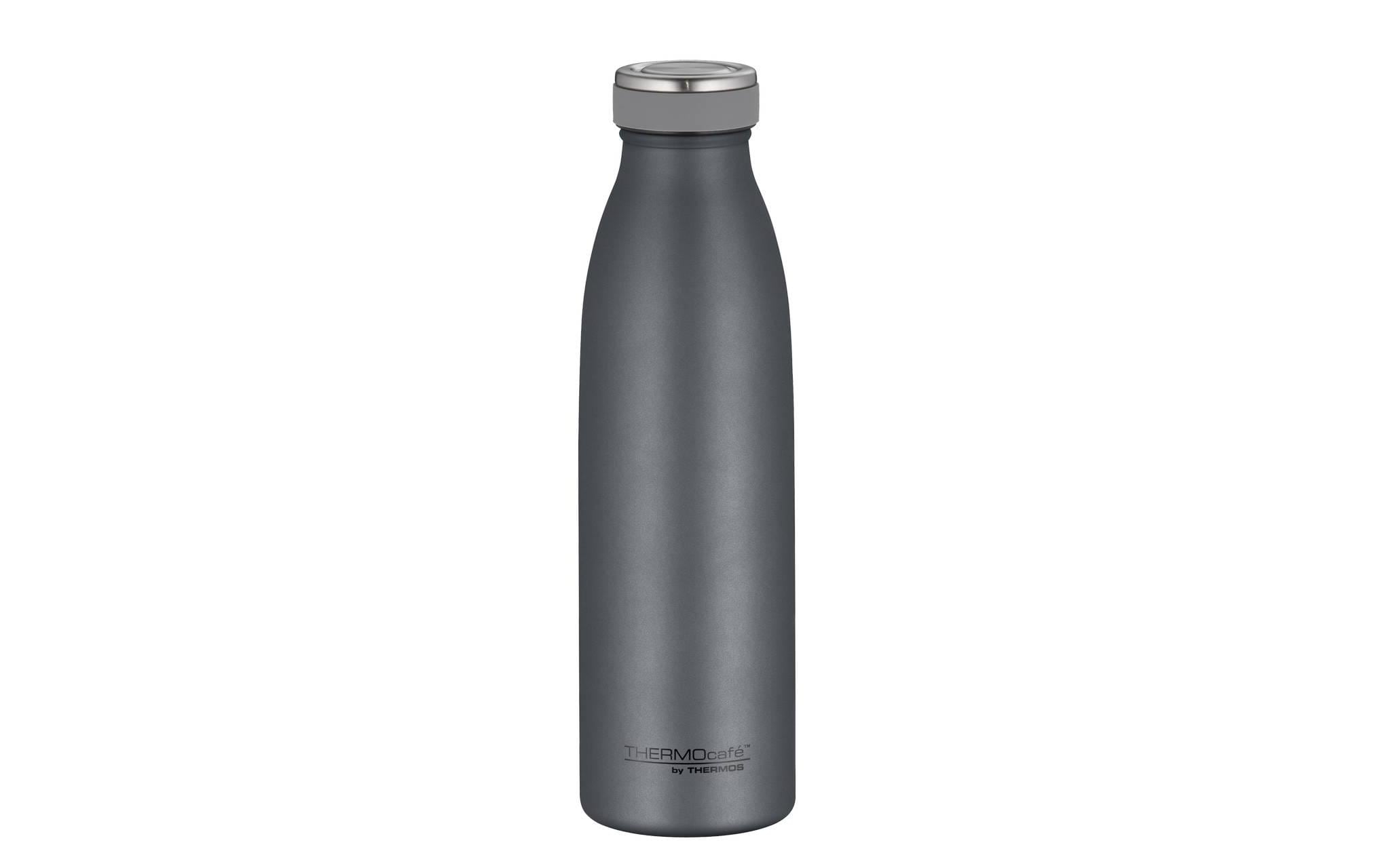 Thermos Isolierflasche 500 ml – Doppelwandig 10 h heiss / 24 h kalt, Edelstahl, Schraubdeckel