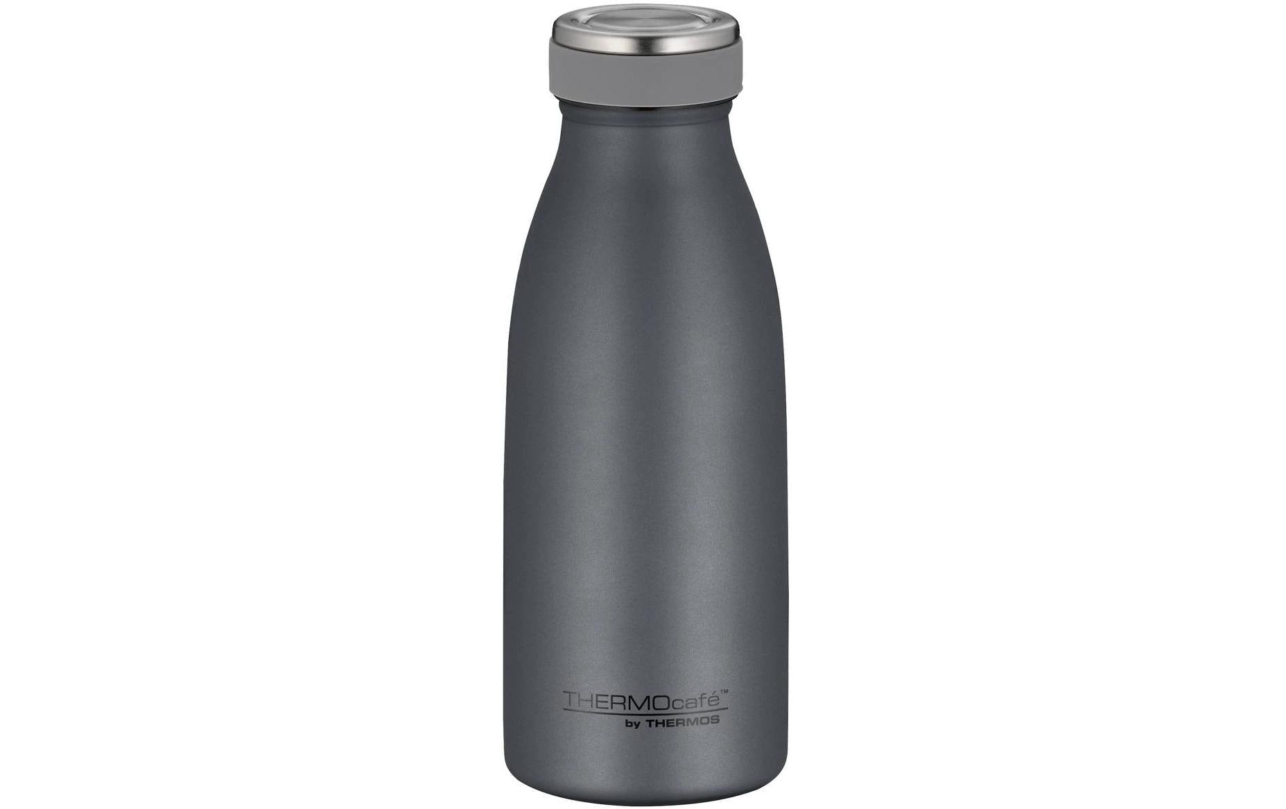 Thermos TC Isolierflasche 350 ml – Doppelwandig 10 h Heiss / 24 h Kalt, Edelstahl, Schraubdeckel