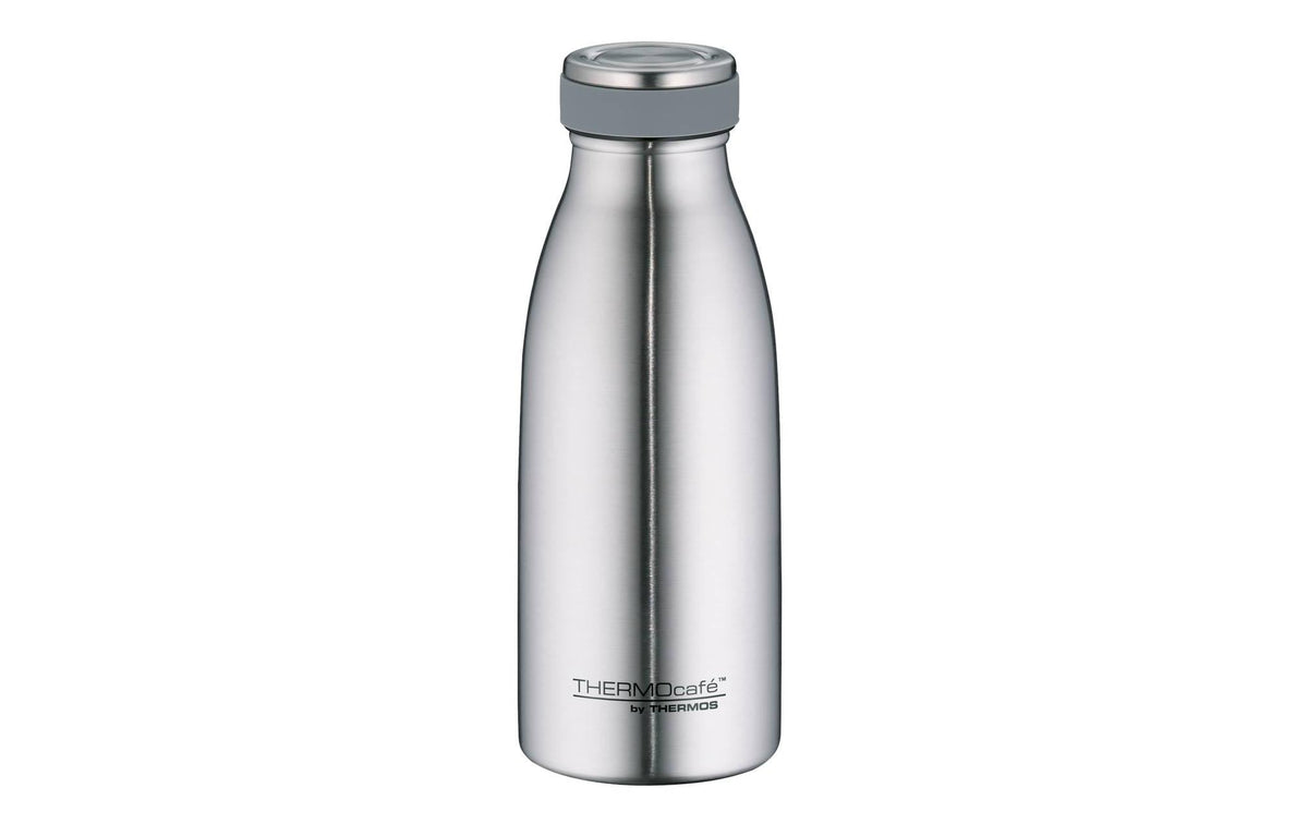 Thermos TC Isolierflasche 350 ml – Doppelwandig 10 h heiss/24 h kalt, Edelstahl, Schraubdeckel