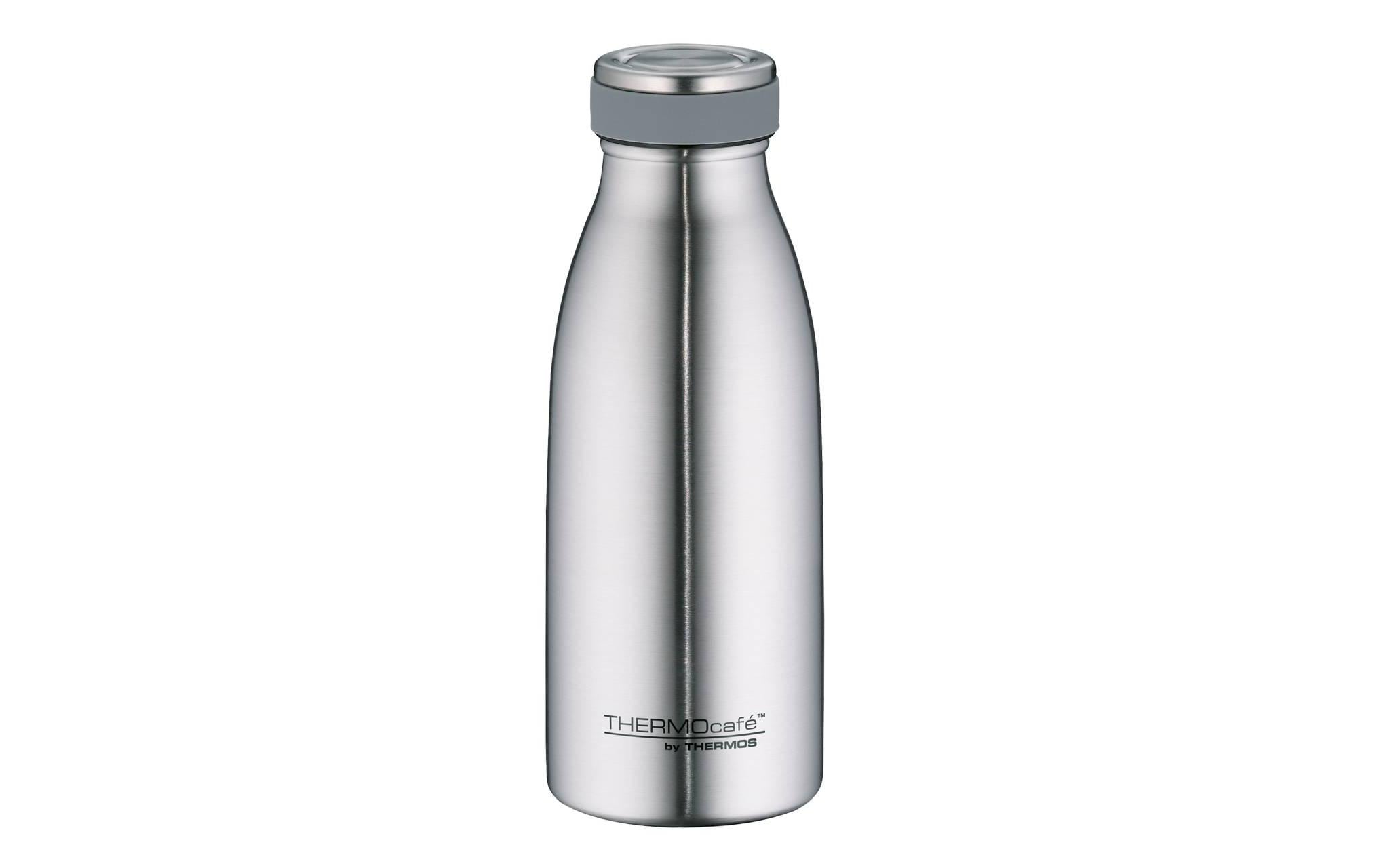 Thermos TC Isolierflasche 350 ml – Doppelwandig 10 h heiss/24 h kalt, Edelstahl, Schraubdeckel