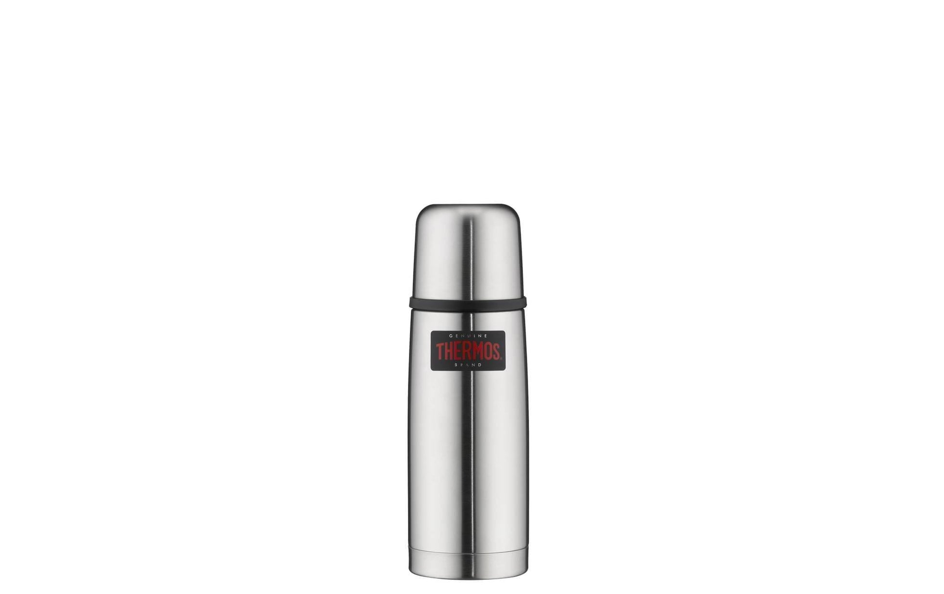 Thermos Light & Compact Isolierflasche 350 ml – Doppelwandig 10 h heiss / 24 h kalt, Edelstahl, Schraubdeckel