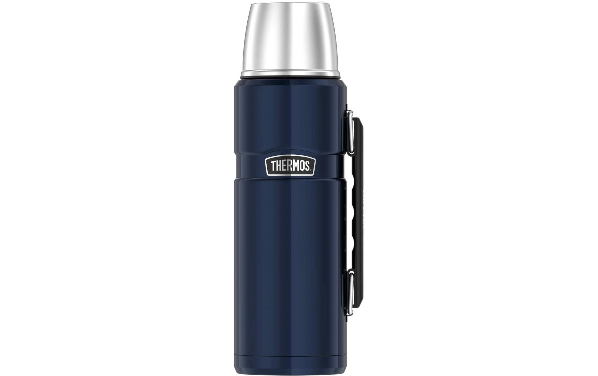 Thermos Stainless King Isolierflasche 1,2 l – Doppelwandig 10 h Heiss / 24 h Kalt, Edelstahl, Schraubdeckel