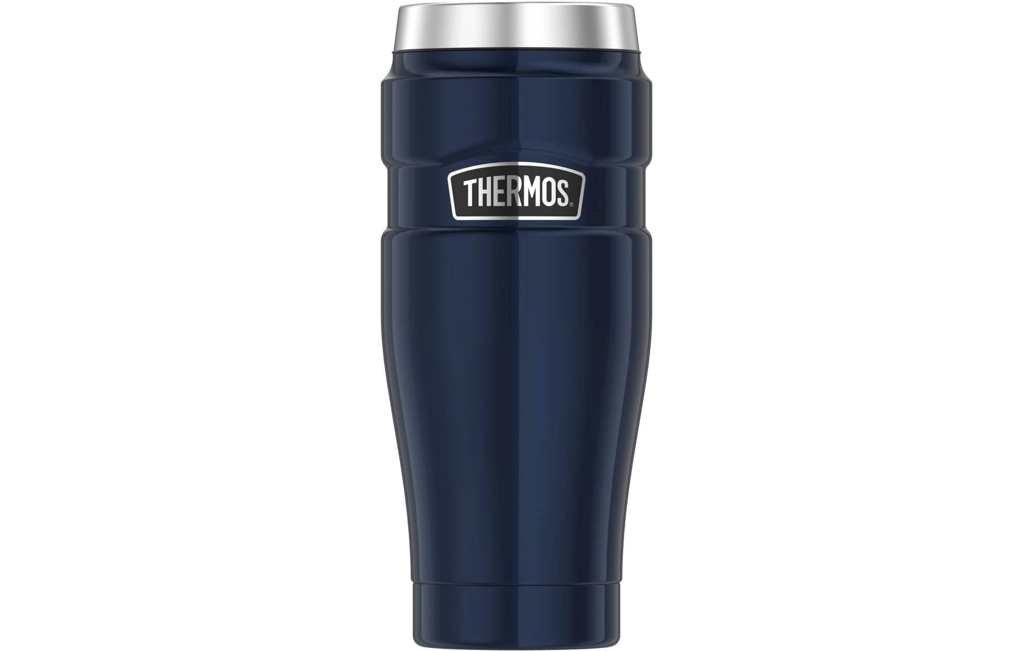 Thermos Stainless King Thermobecher 470 ml – doppelwandig, Edelstahl, Schraubdeckel, Midnight Blue