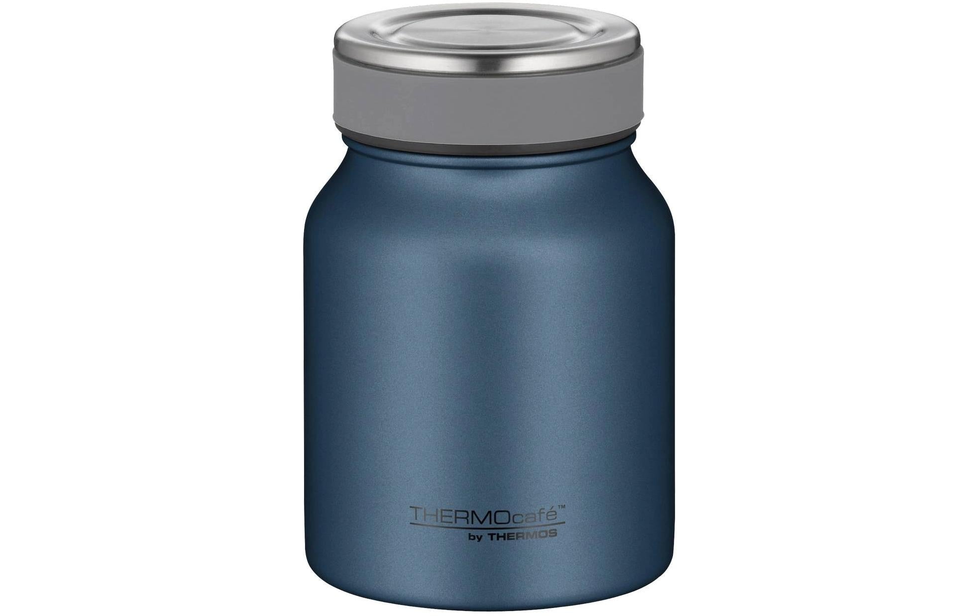 Thermos Foodbehälter TC – isoliert, hält 10 h warm / 24 h kalt – 0,5 l – dunkelblau, Edelstahl