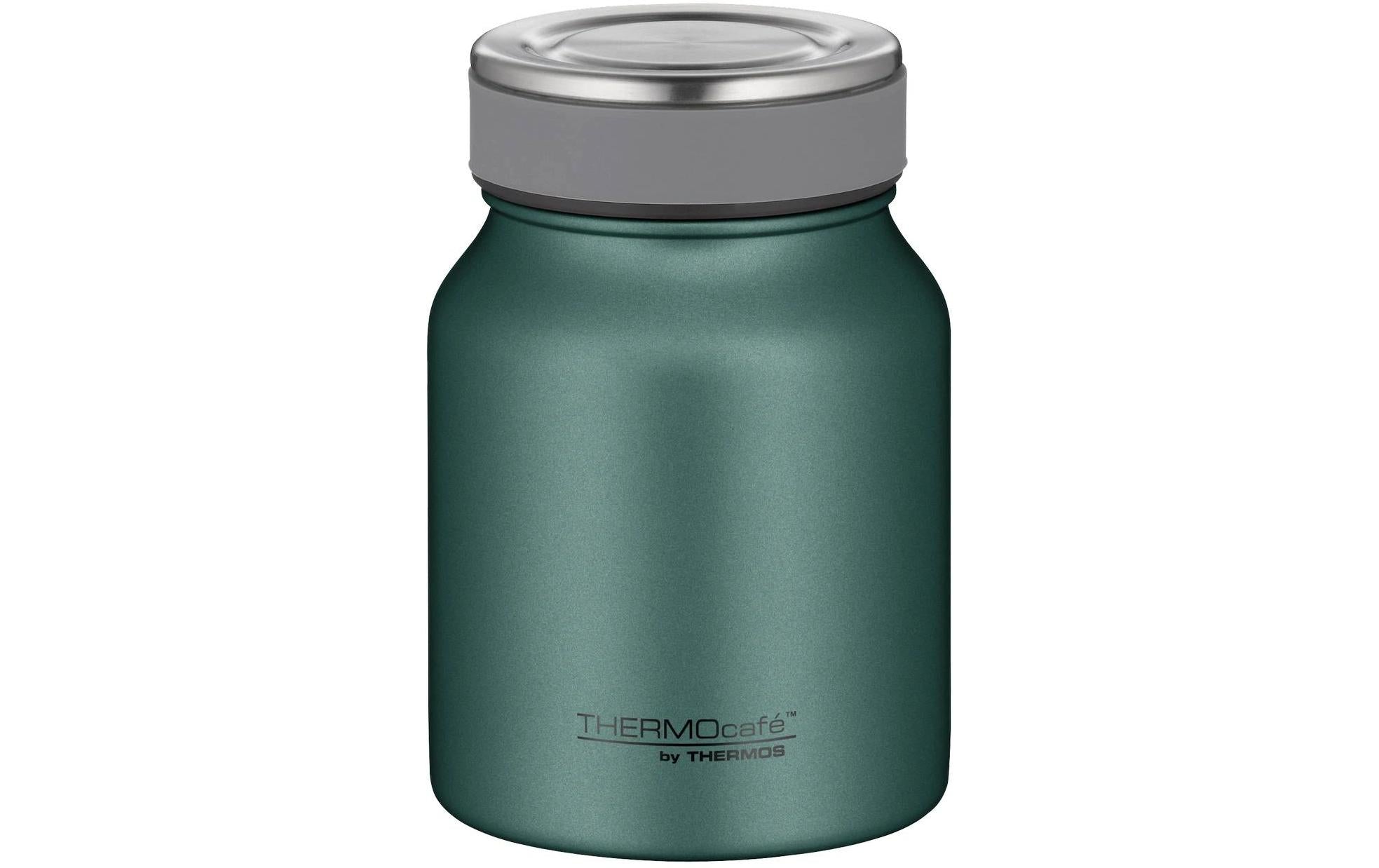 Thermos Foodbehälter TC – 500 ml, Ø 9,5 cm, Edelstahl, Dunkelgrün, Schraubverschluss, doppelwandig