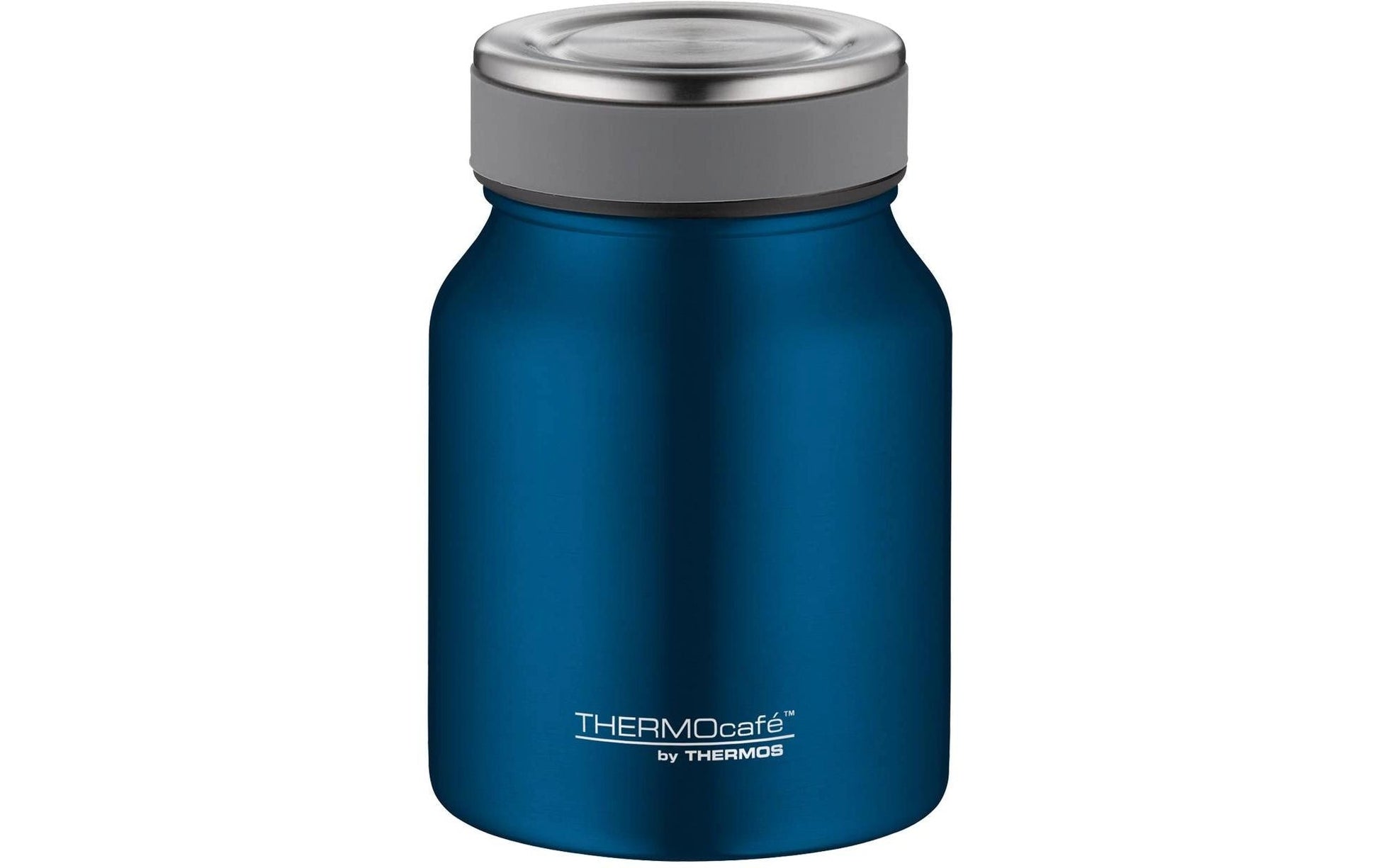 Thermos Foodbehälter – 500 ml, Ø 9,5 cm, H 14,1 cm, Edelstahl, Dunkelblau, Schraubverschluss, doppelwandig