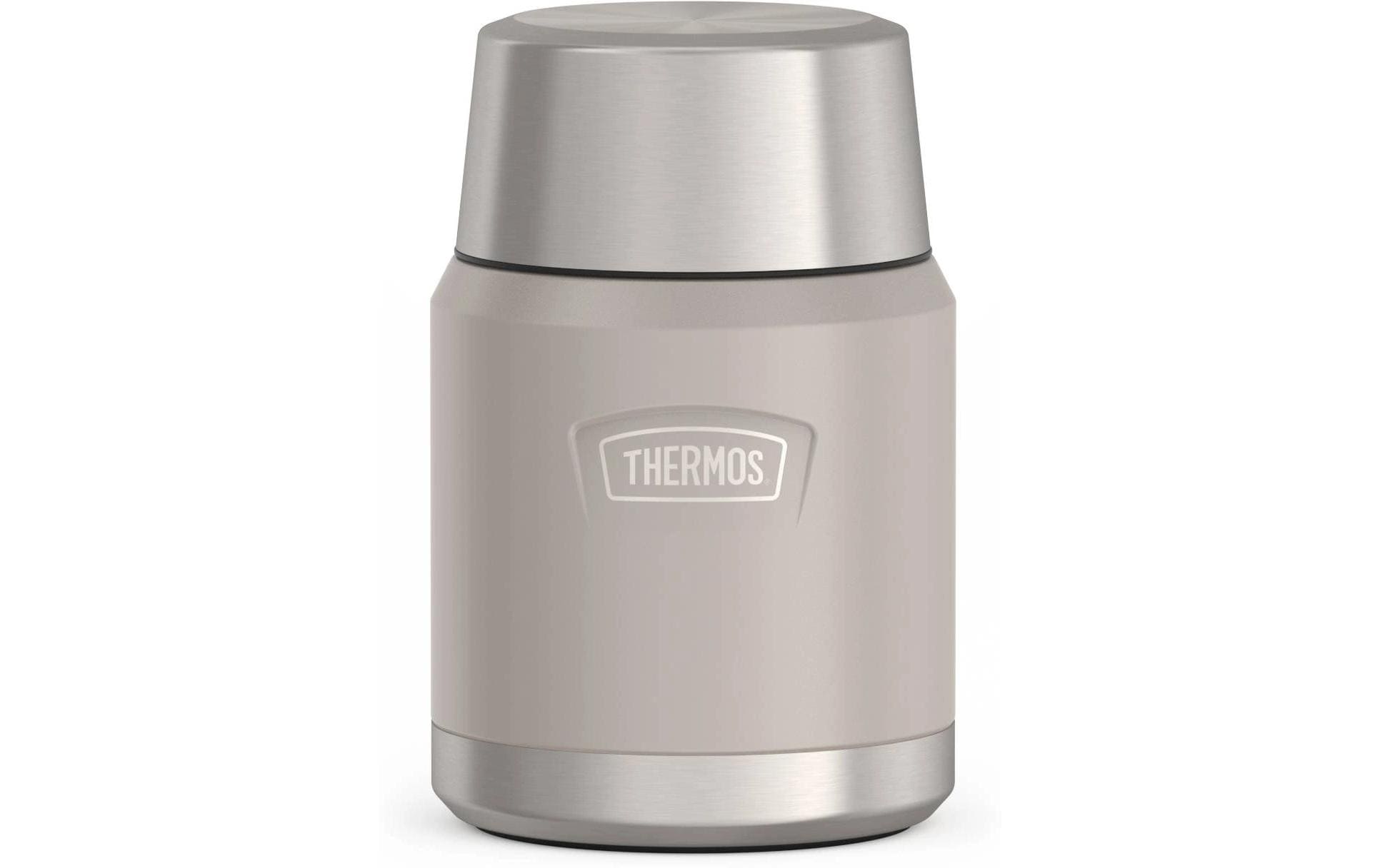 Thermos Foodbehälter ICON – isoliert, Schraubverschluss – 0,47 l – beige – Edelstahl