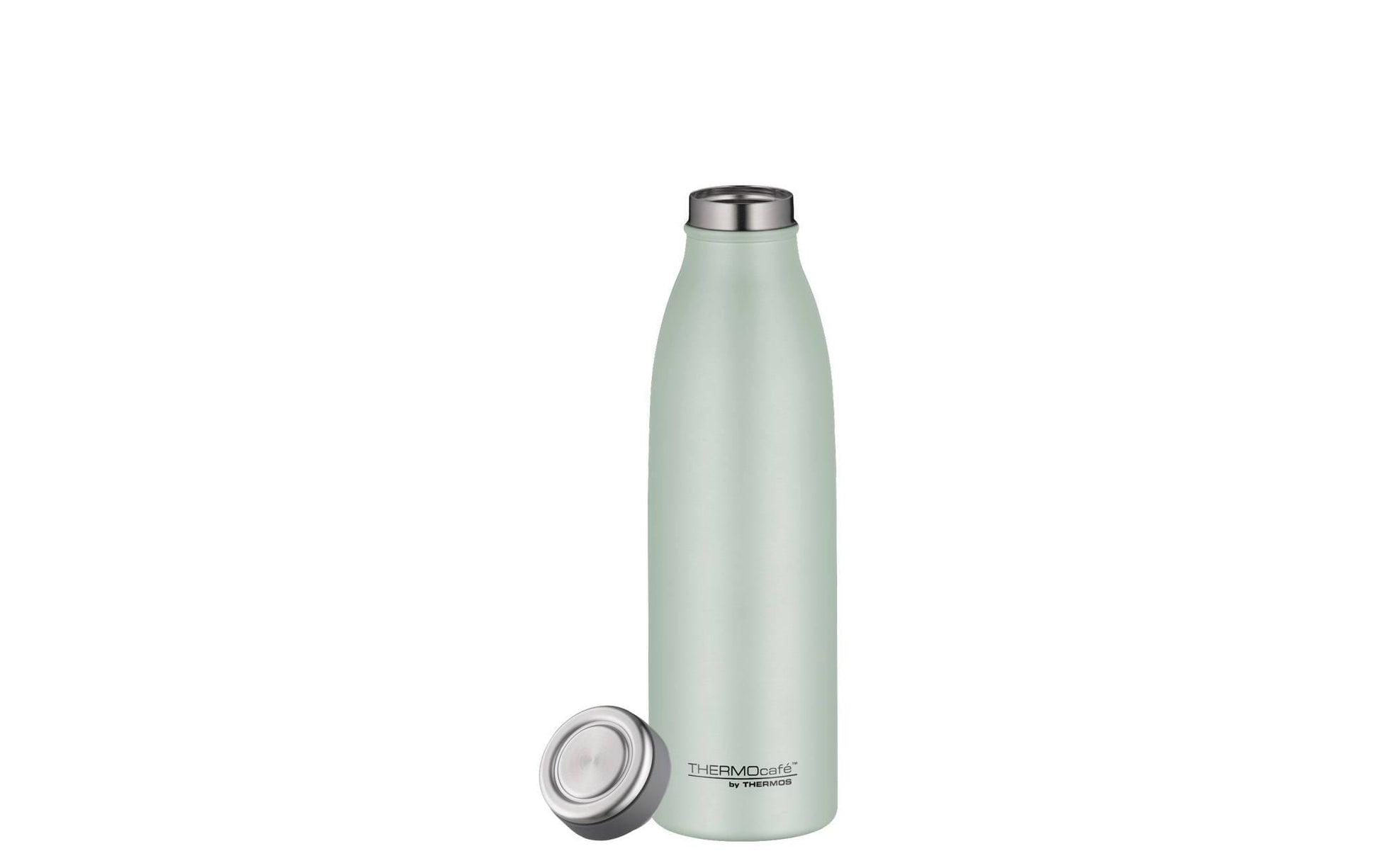 Thermos TC Isolierflasche 500 ml – Doppelwandig 10 h Heiss / 24 h Kalt, Edelstahl, Schraubdeckel, Grün