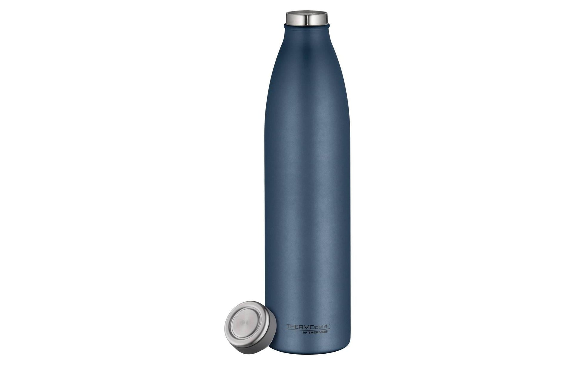 Thermos Isolierflasche 1 l – Doppelwandig 10 h heiss/24 h kalt, Edelstahl, Blau