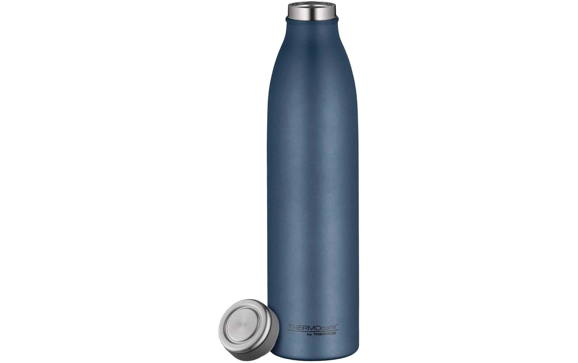 Thermos TC Isolierflasche 750 ml – Doppelwandig 10 h heiss/24 h kalt, Edelstahl, Schraubdeckel, Dunkelblau
