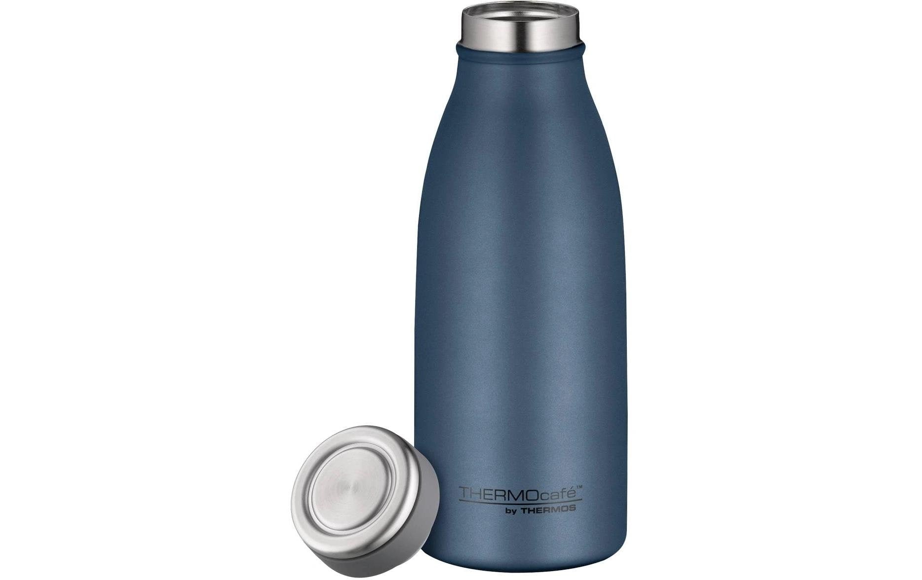 Thermos TC Isolierflasche 350 ml – Doppelwandig 10 h Heiss / 24 h Kalt, Edelstahl, Schraubdeckel
