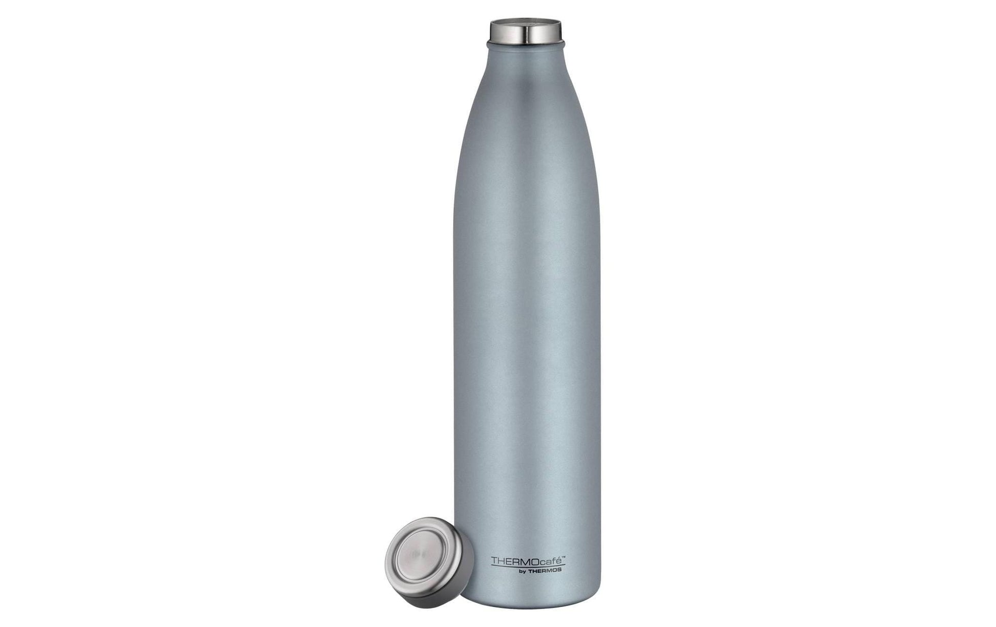 Thermos TC Isolierflasche 1,0 l – Doppelwandig 10 h heiss/24 h kalt, Edelstahl, Ice Blue