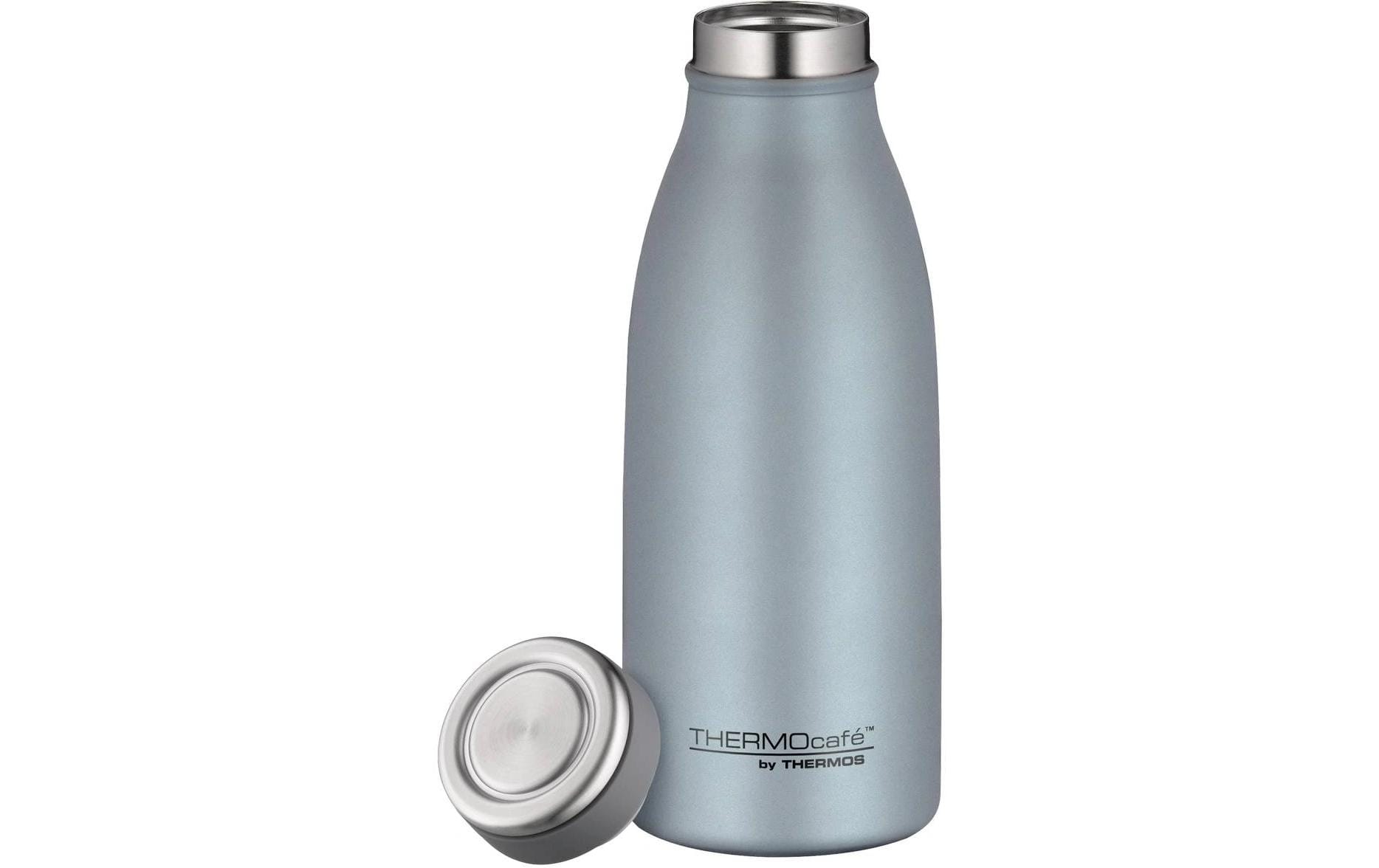 Thermos TC Isolierflasche 350 ml – Doppelwandig 10 h heiss / 24 h kalt, Edelstahl, Schraubdeckel
