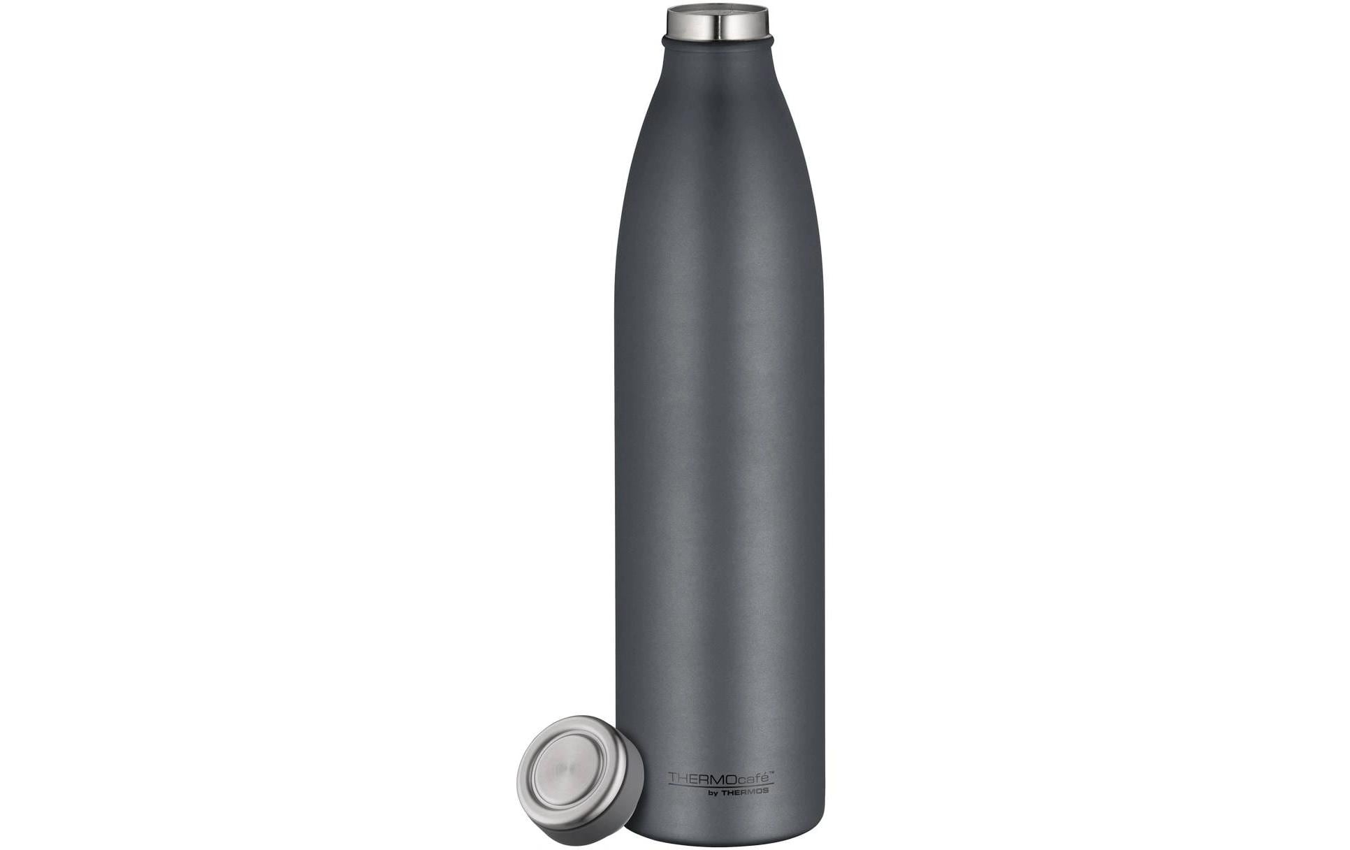 Thermos TC Isolierflasche 1,0 l – Doppelwandig 10 h Heiss / 24 h Kalt, Edelstahl, Graphit