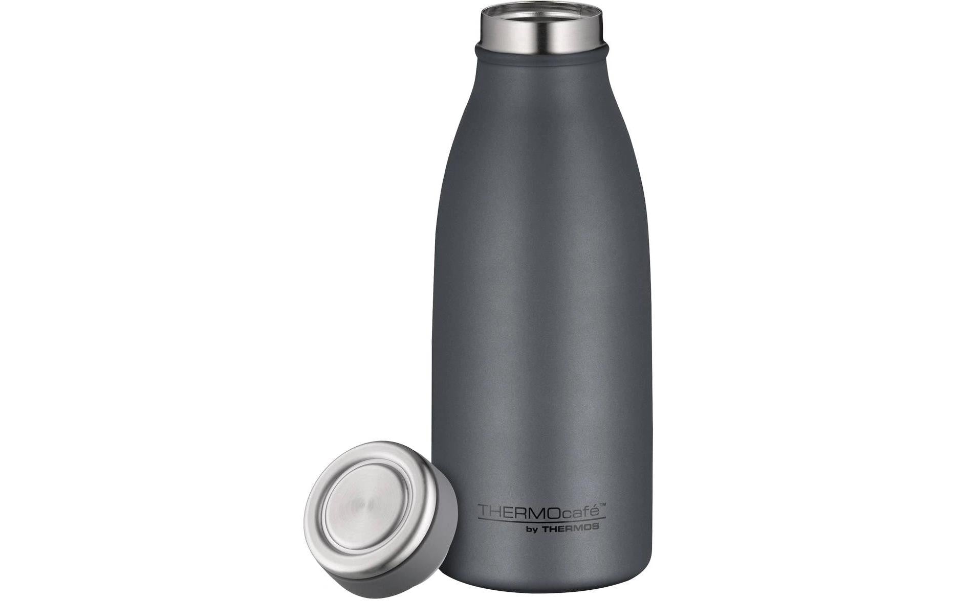 Thermos TC Isolierflasche 350 ml – Doppelwandig 10 h Heiss / 24 h Kalt, Edelstahl, Schraubdeckel