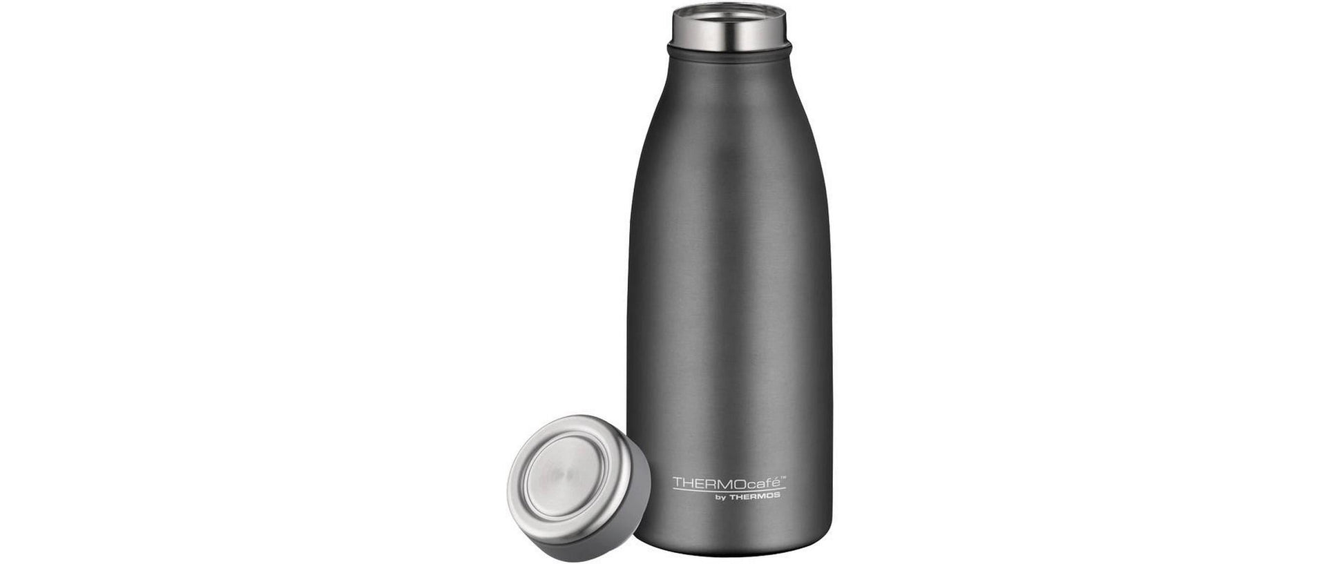 Thermos TC Isolierflasche 350 ml – Doppelwandig 10 h Heiss / 24 h Kalt, Edelstahl, Schraubdeckel