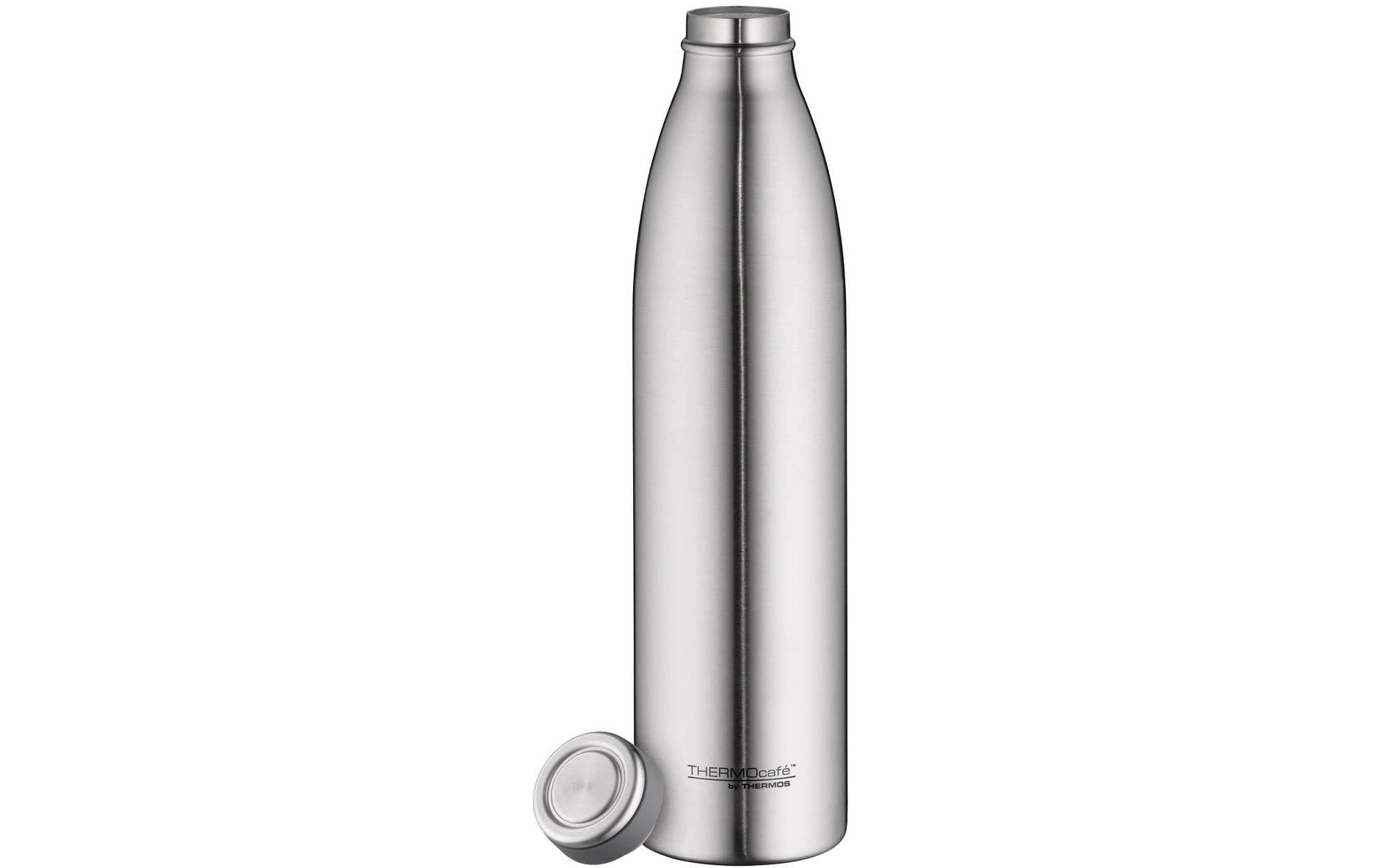 Thermos TC Isolierflasche 1,0 l – doppelwandig, Edelstahl, Silber