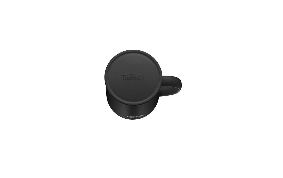 Thermos Longlife Cup Thermobecher 350 ml – doppelwandig 10 h heiss/24 h kalt, Edelstahl, schwarz