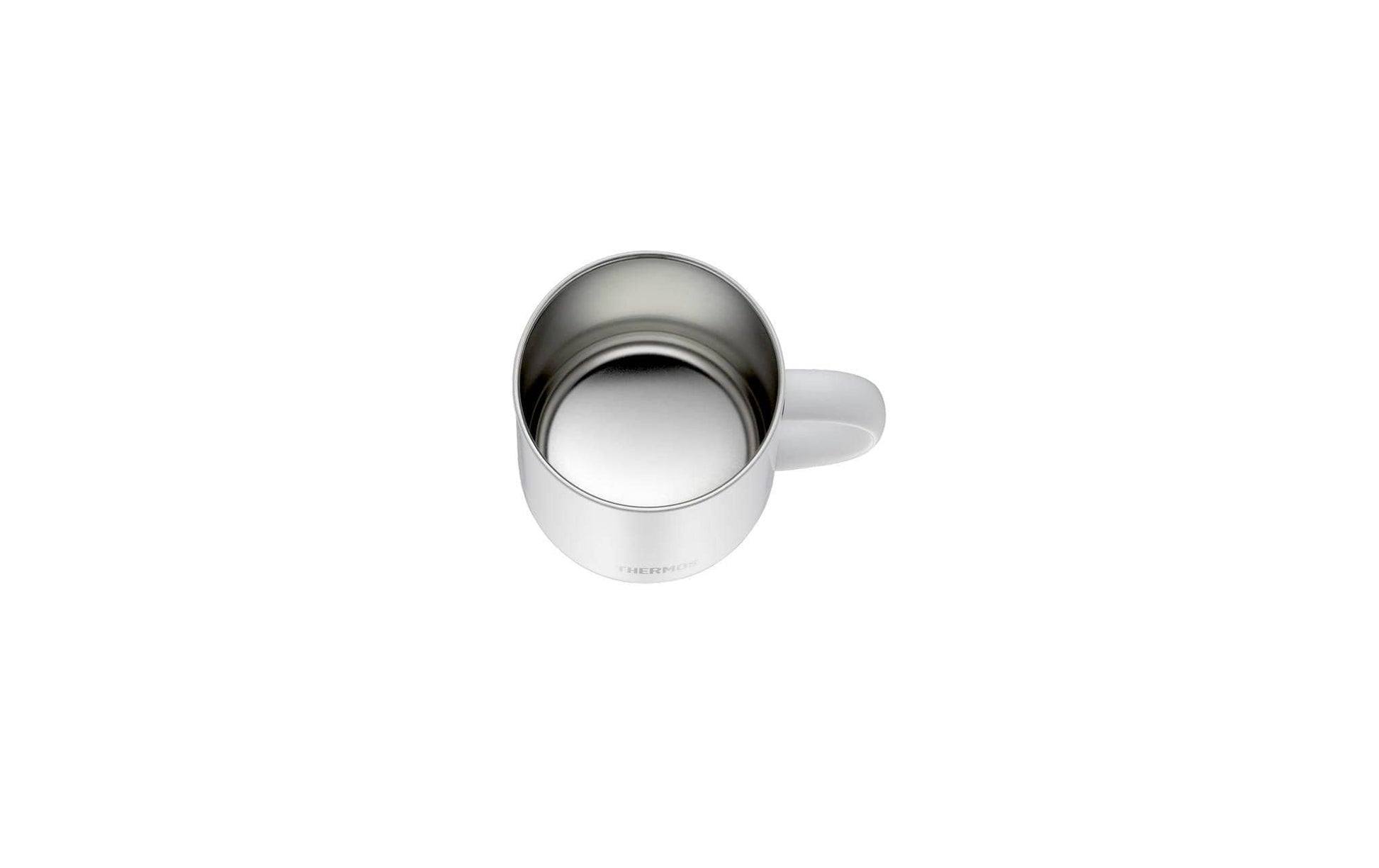 Thermos Longlife Cup Thermobecher 350 ml – doppelwandig 10 h heiss/24 h kalt, Edelstahl, Weiss