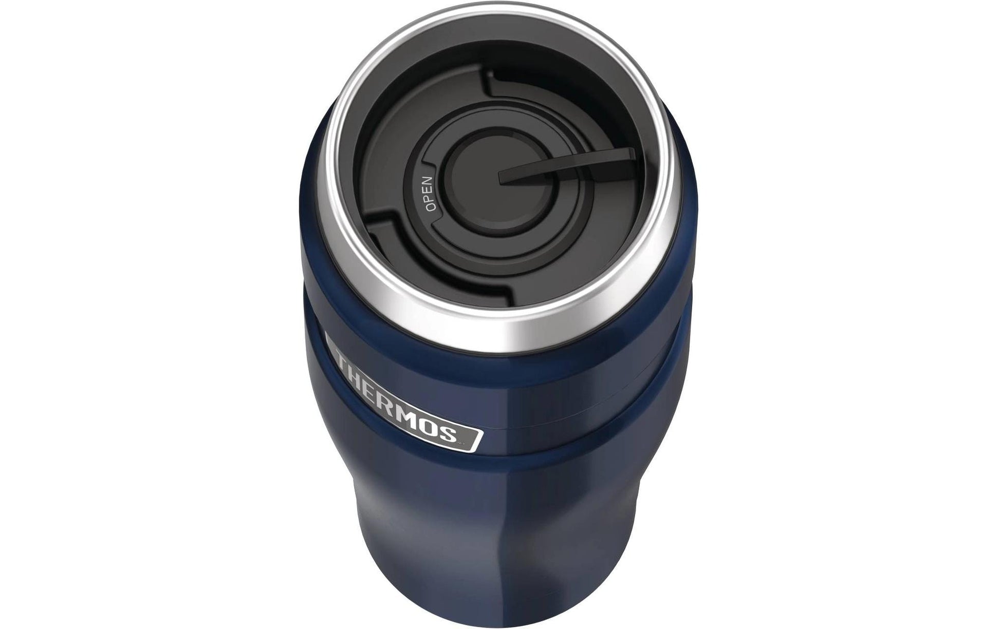 Thermos Stainless King Thermobecher 470 ml – doppelwandig, Edelstahl, Schraubdeckel, Midnight Blue