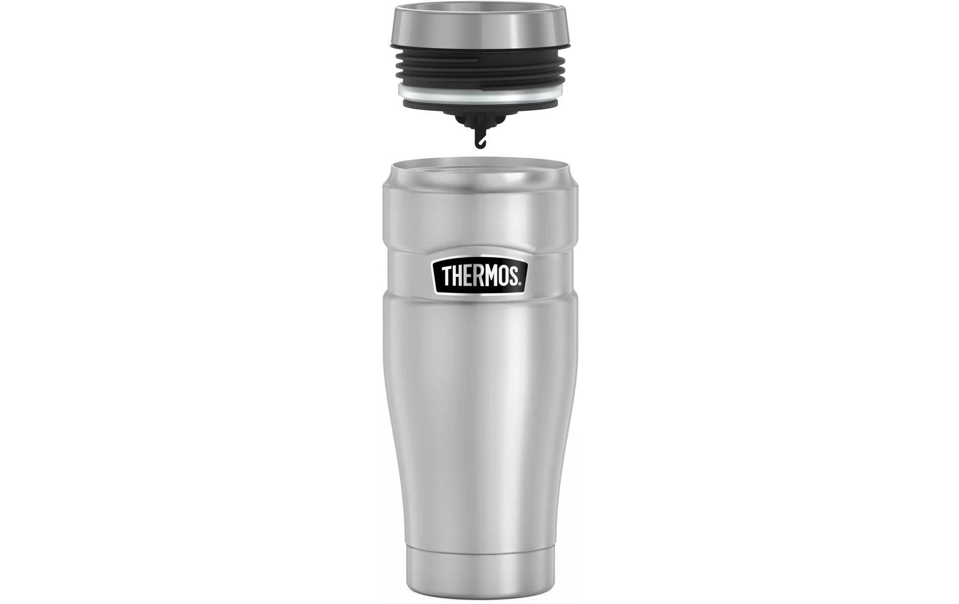 Thermos Stainless King Thermobecher 470 ml – doppelwandig, Schraubdeckel, Edelstahl