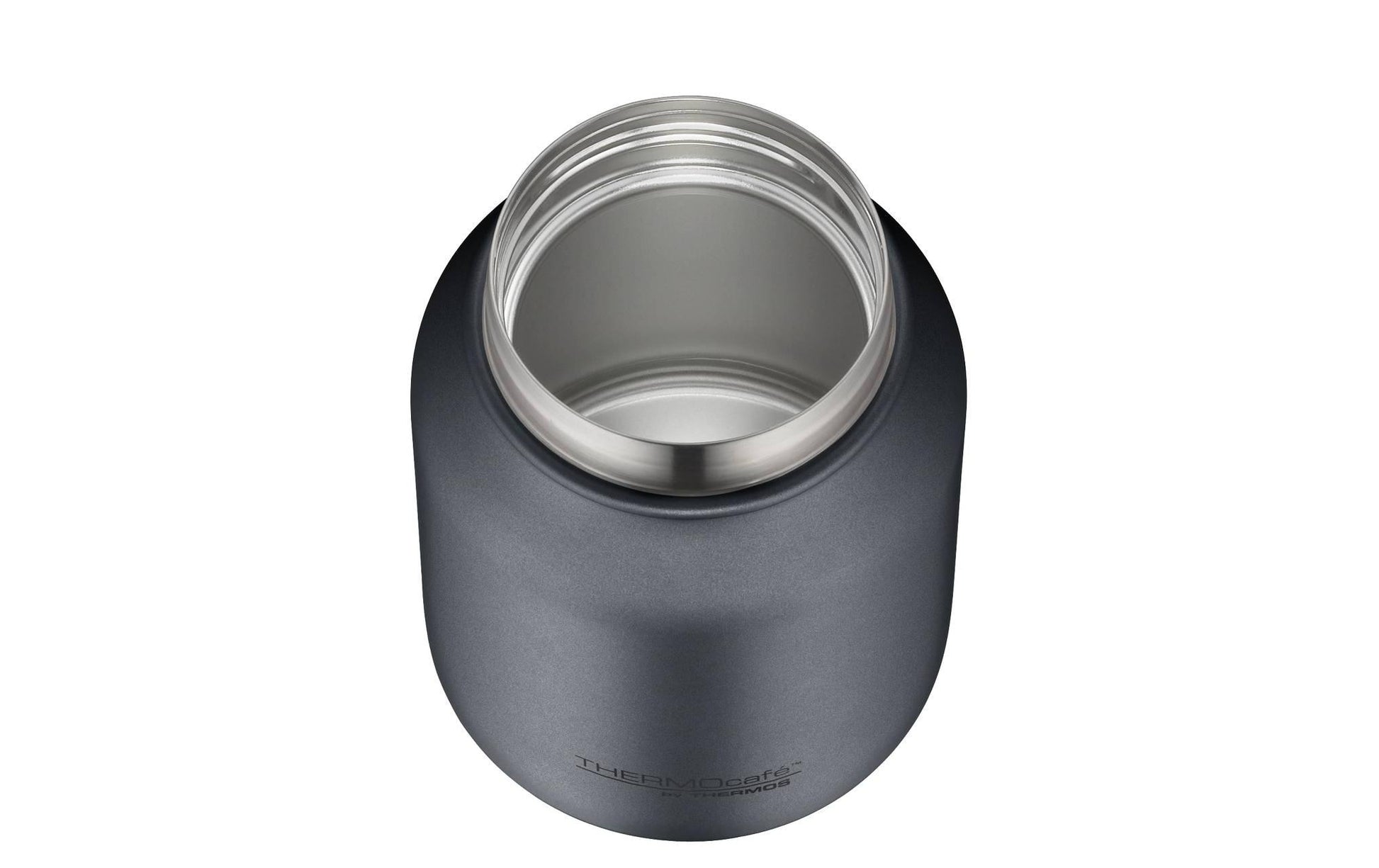 Thermos TC Isolierflasche 500 ml – doppelwandig 10 h heiss/24 h kalt, Edelstahl, Schraubdeckel, Grau
