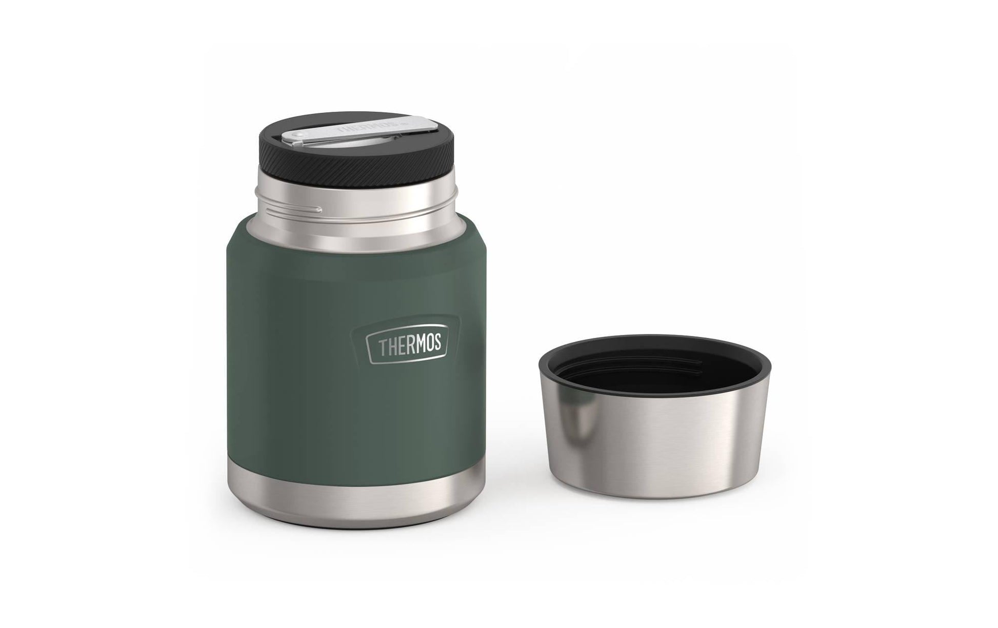Thermos ICON – Vorratsdose 470 ml, Ø 9,9 × 15,3 cm, Edelstahl, vakuumisoliert, grün