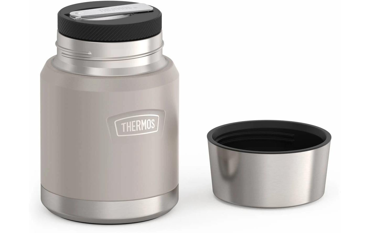 Thermos Foodbehälter ICON – isoliert, Schraubverschluss – 0,47 l – beige – Edelstahl