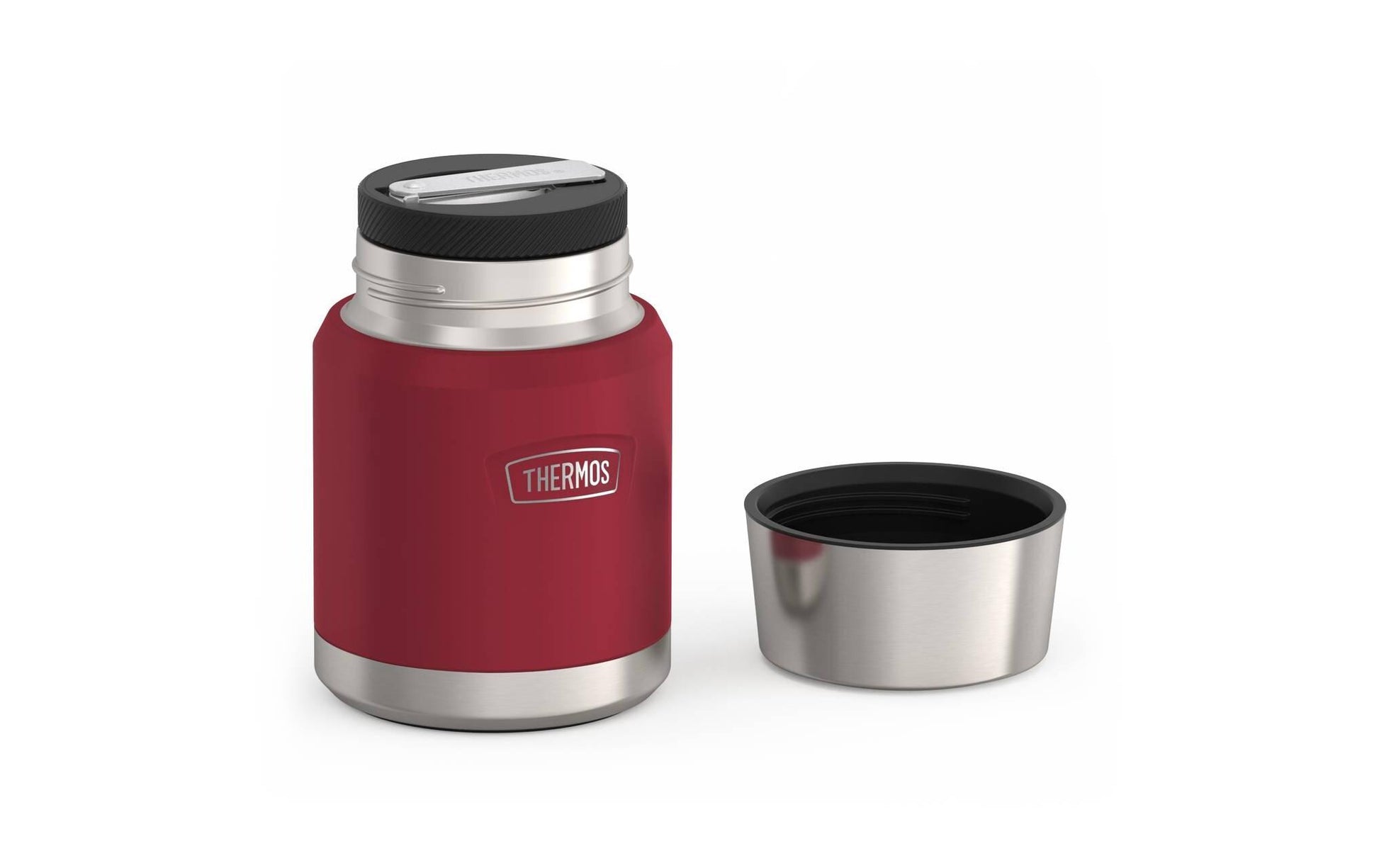 Thermos ICON Isolierflasche 470 ml – doppelwandig 10 h heiss/24 h kalt, Edelstahl, Schraubdeckel