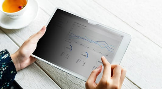 3M Blickschutzfilter mit Flip-Befestigung für Microsoft Surface Go 4 10,5", 3:2 – 243,4 × 173 mm