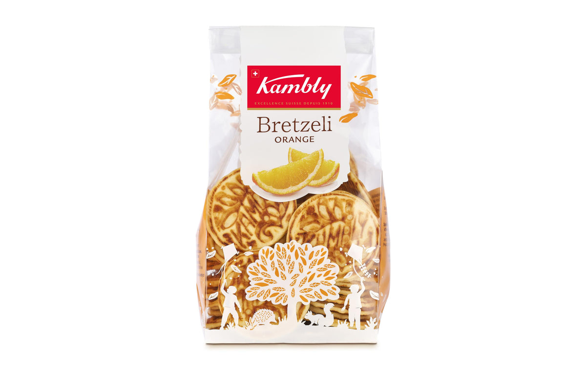 Kambly Bretzeli Guetzli – Orange – 150 g