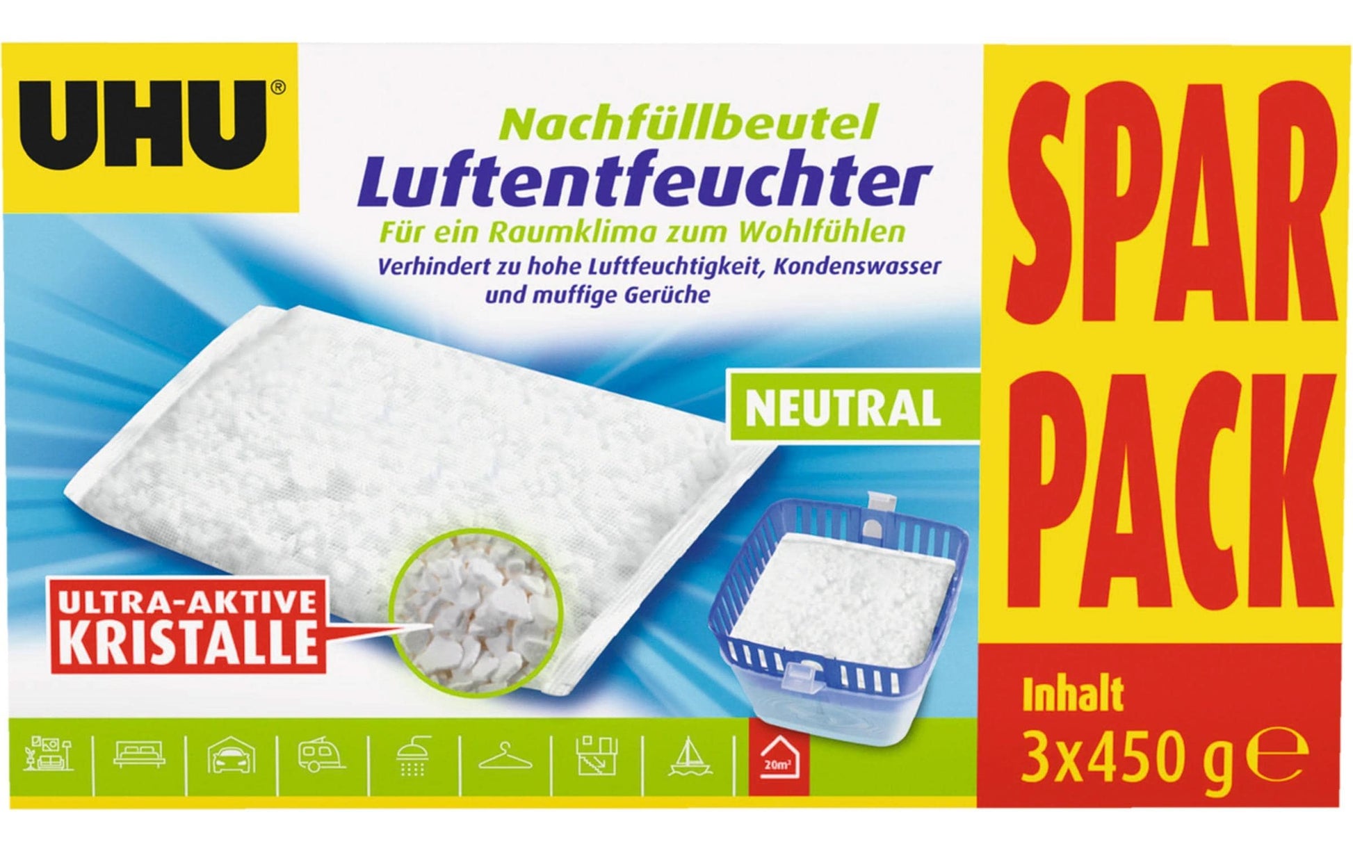 UHU Nachfüllpack 350616 – 3×450 g