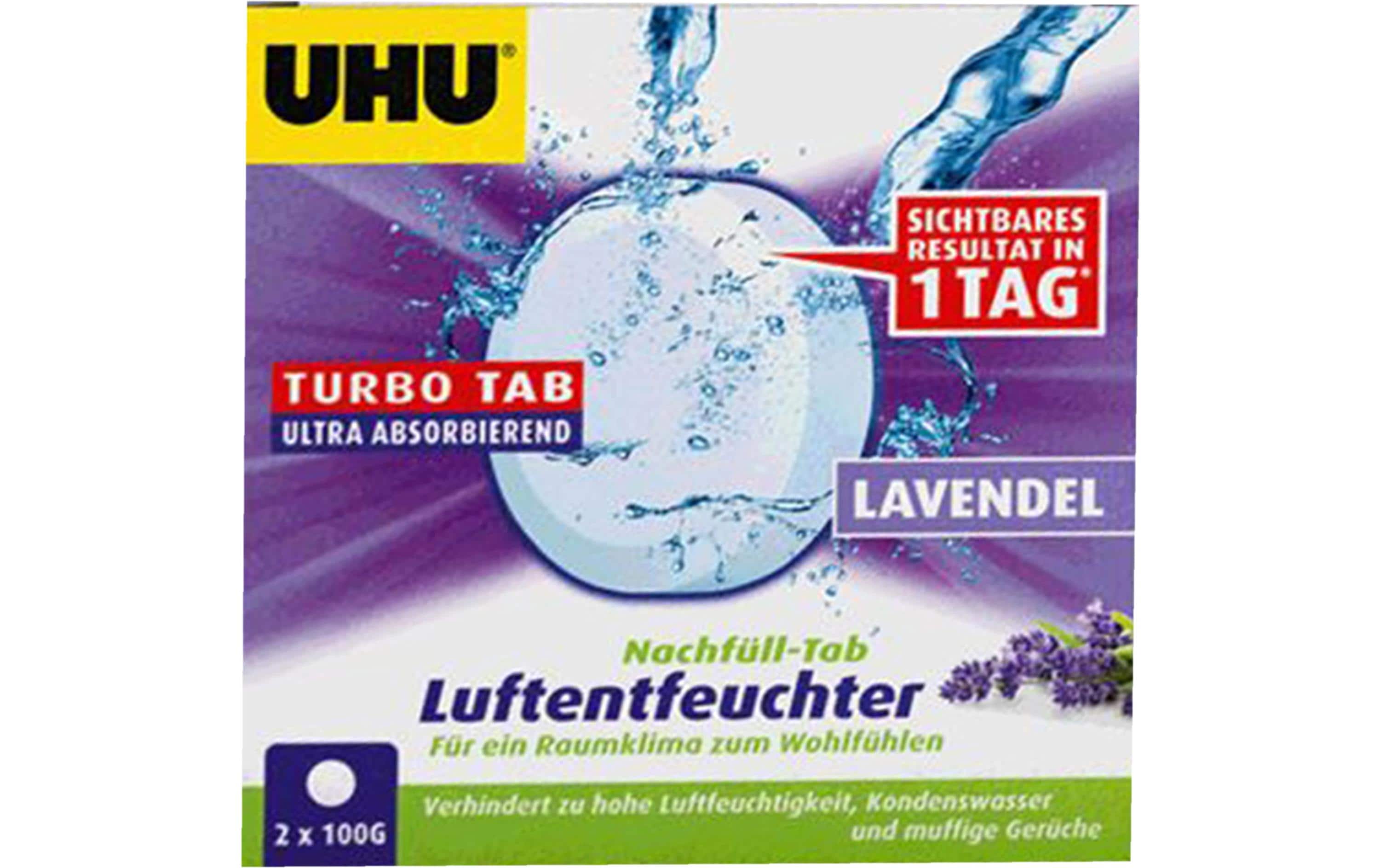 UHU Nachfüllpack Anbiance Tabs Lavendel – 2×100 g, für 350610