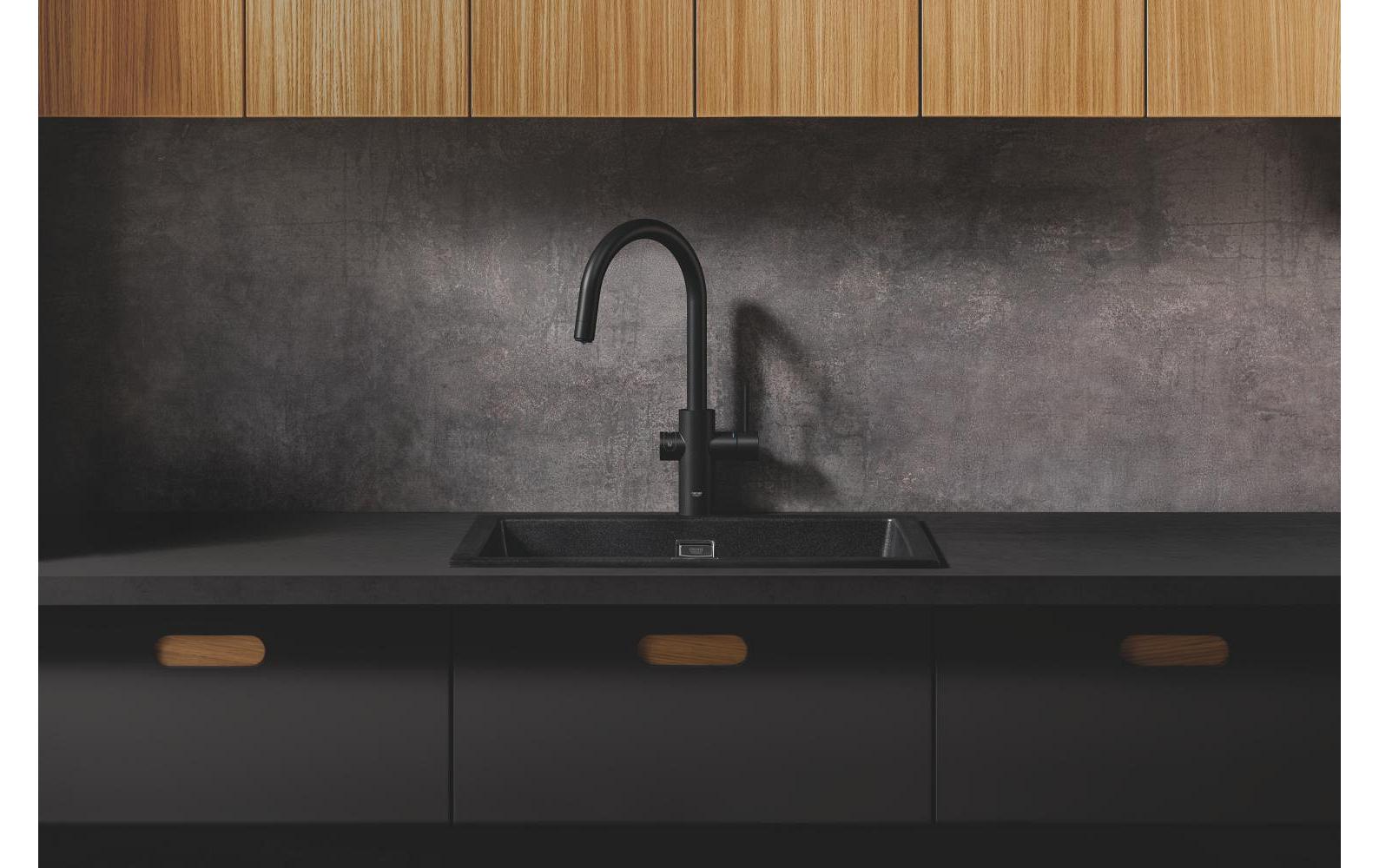 Grohe Badebatterie Blue Professional – Einhebelmischer, Messing, Schwarz