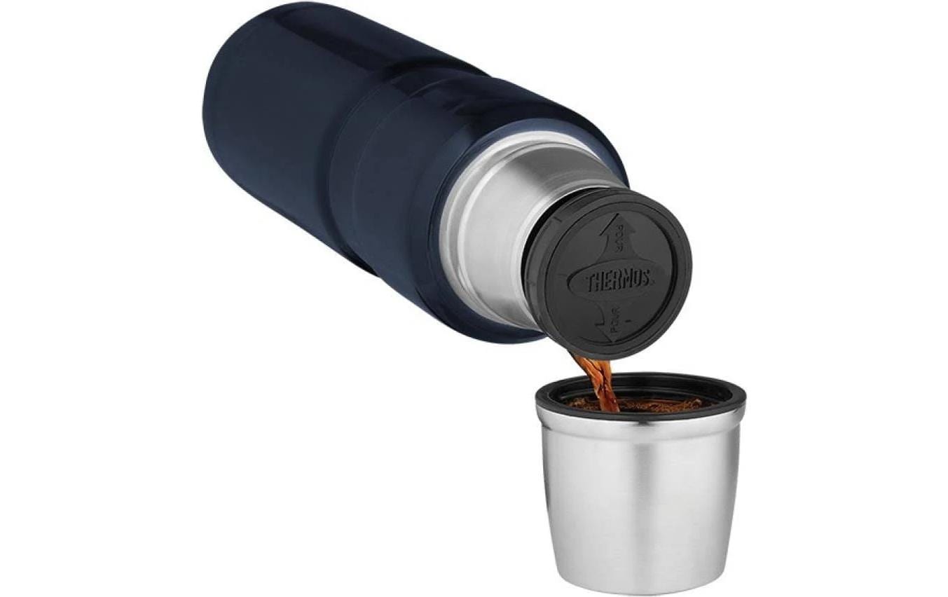 Thermos Stainless King Isolierflasche 1,2 l – Doppelwandig, Edelstahl, Schraubdeckel