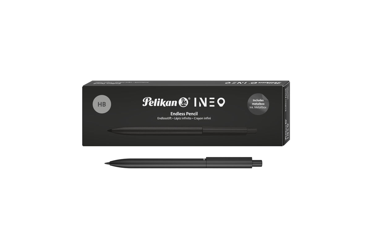 Pelikan Ineo Endless Druckbleistift – Metall – Schwarz – Automatischer Minenvorschub