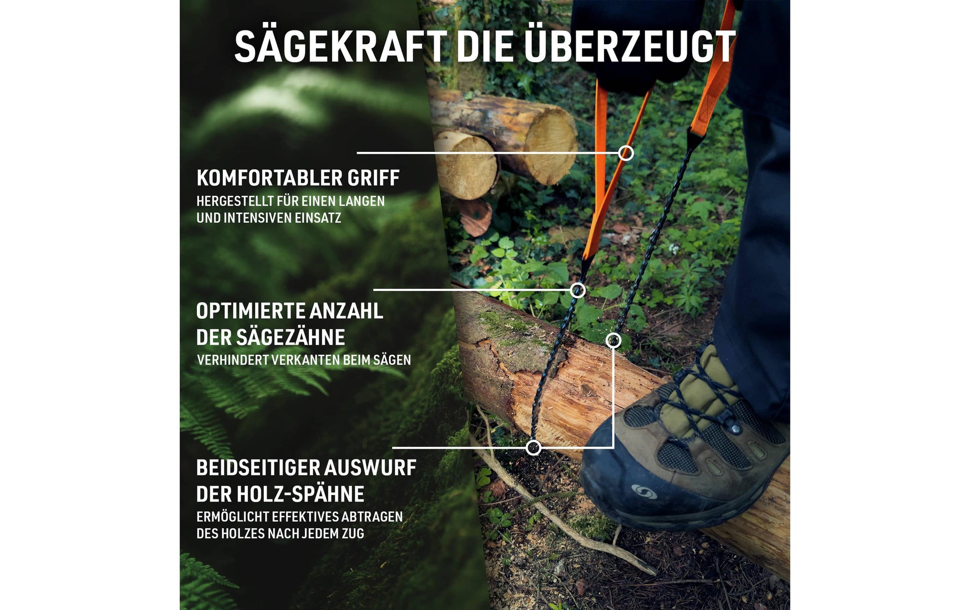 Quick Aid – Handkettensäge 125 mm, für Holz