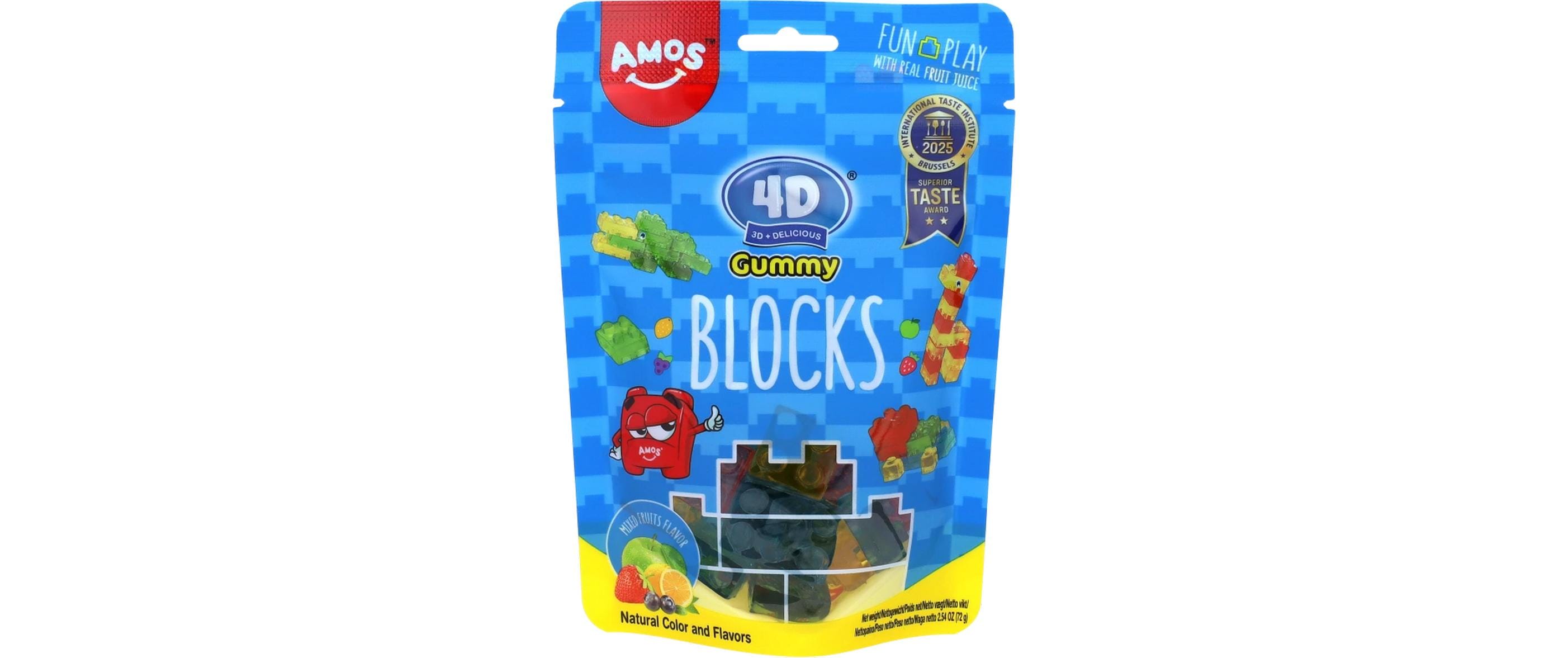 Amos 4D Gummiblöcke – 72 g