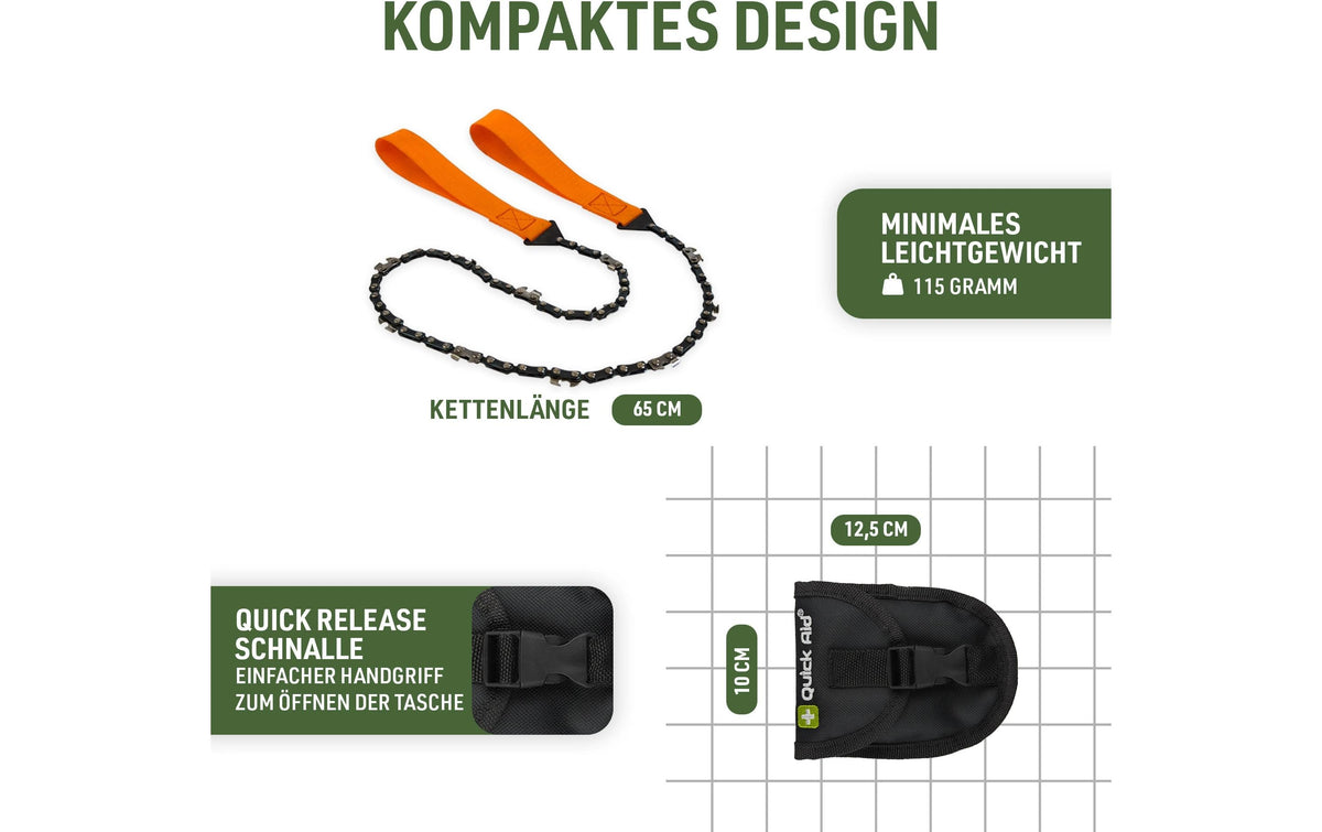 Quick Aid – Handkettensäge 125 mm, für Holz