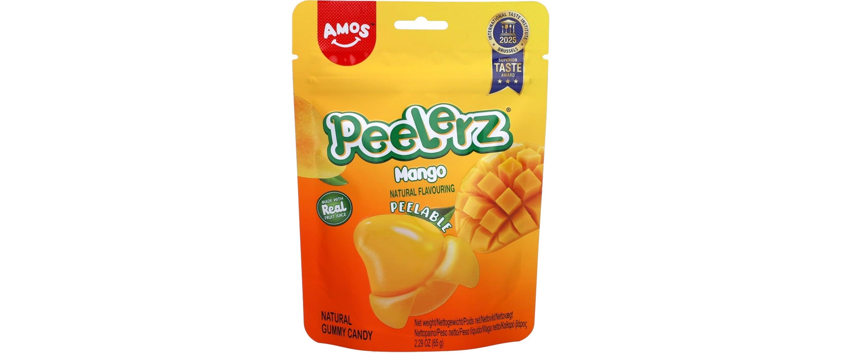 Amos Peelerz Gummibonbons – Mango – 65 g