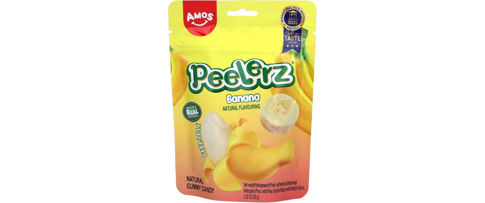 Amos Peelerz Fruchtgummi – Banane – 65 g