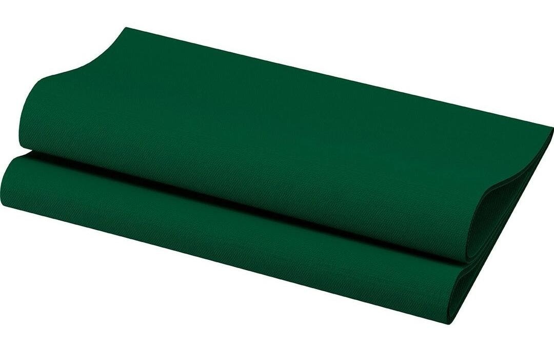 Duni Servietten – dunkelgrün – 40 × 40 cm, 1-lagig – 60 Stück