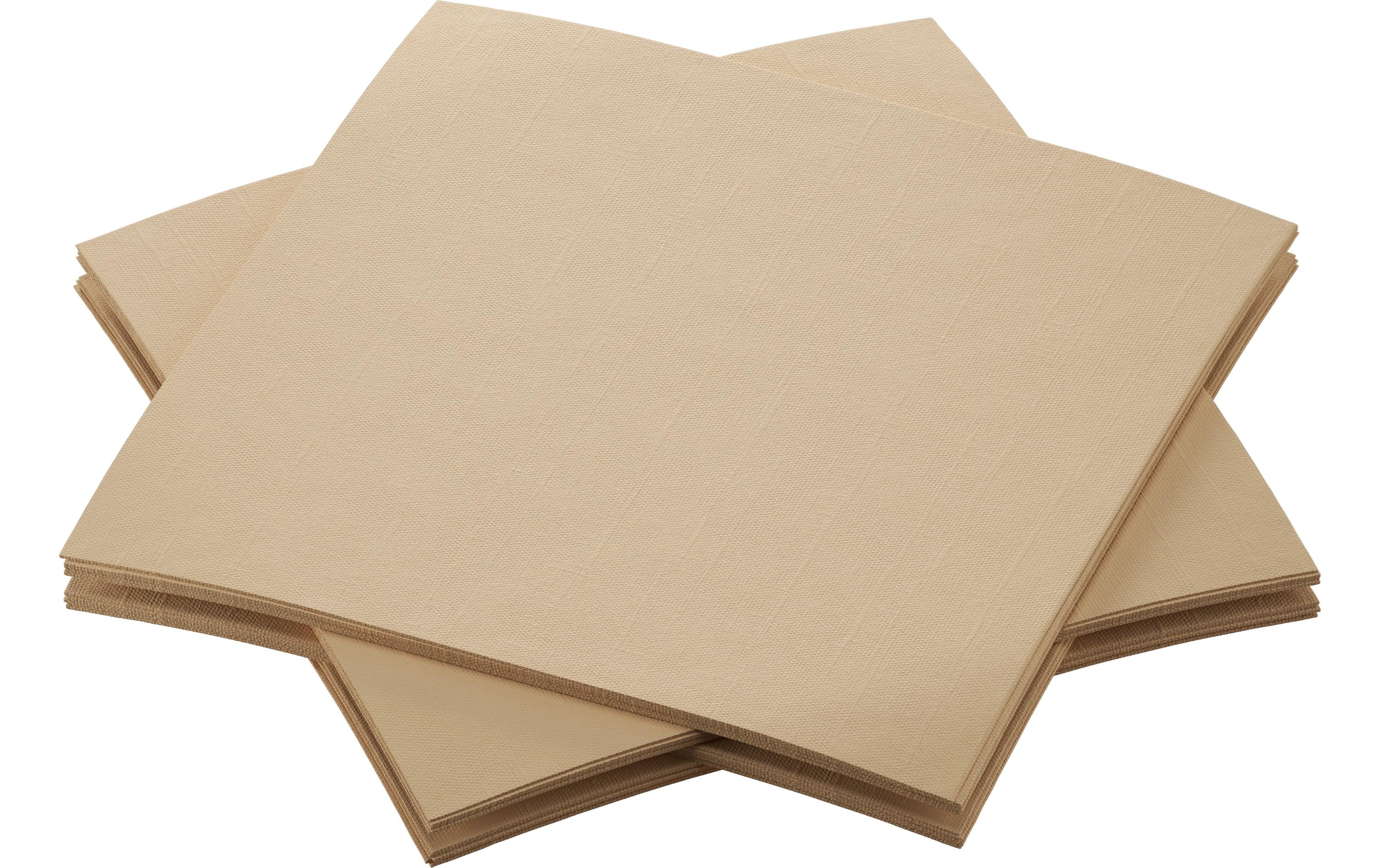 Duni Servietten natur – 20 × 20 cm, 3-lagig – 180 Stück